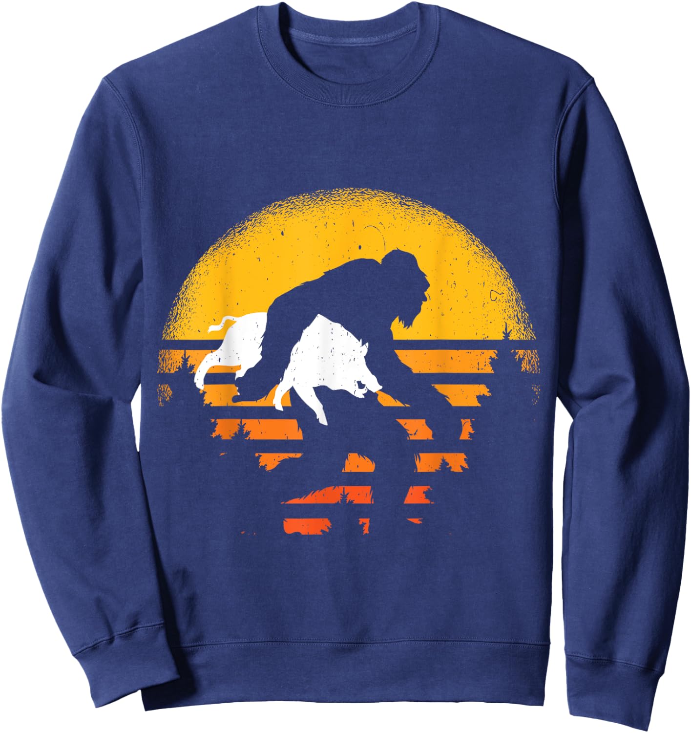 Funny Hog hunting boar hunter Sweatshirt - Sweatshirt | Navy