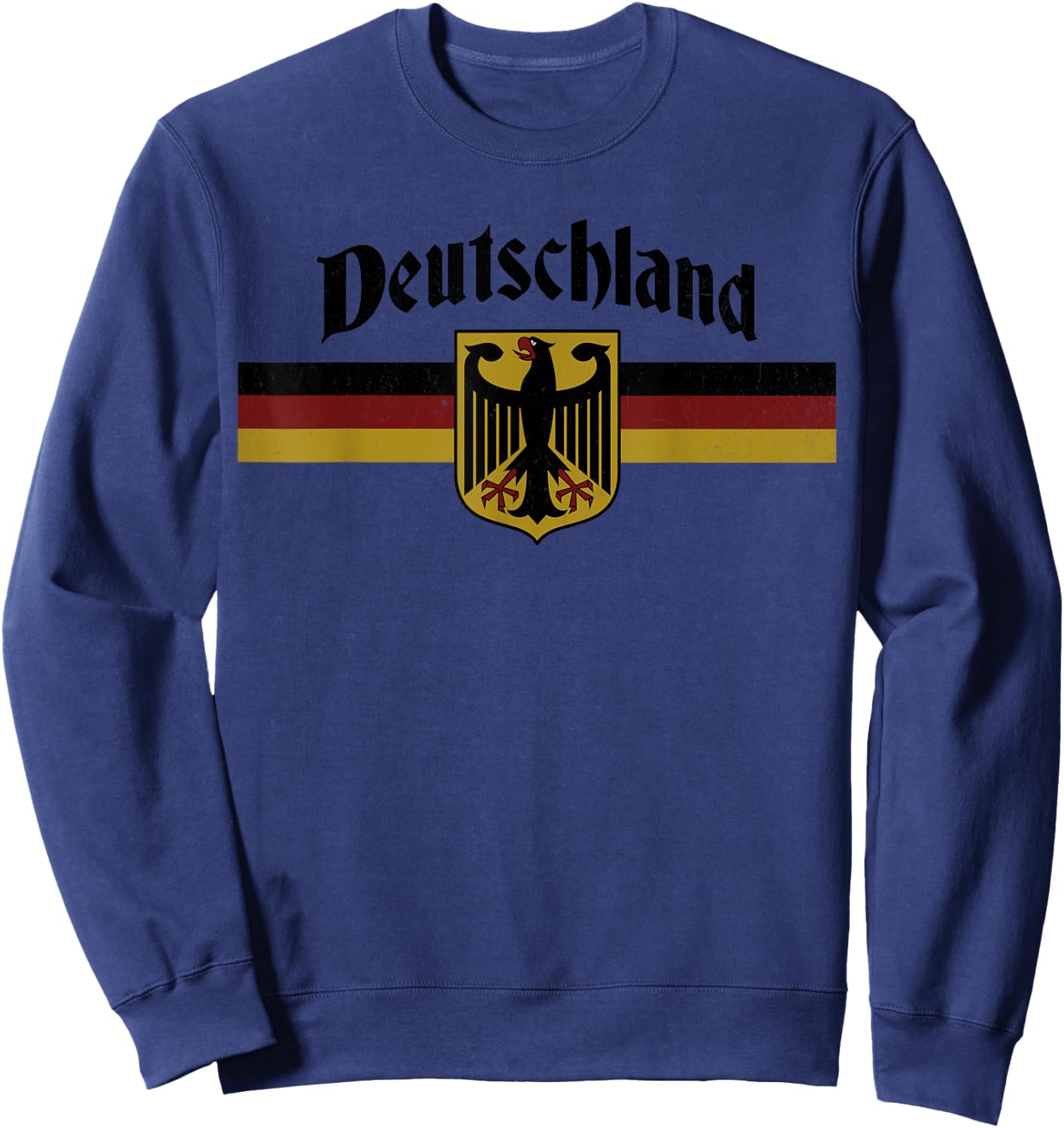 Oktoberfest Deutschland Germany Coat of Arms Eagle Banner Sweatshirt - Sweatshirt | Navy