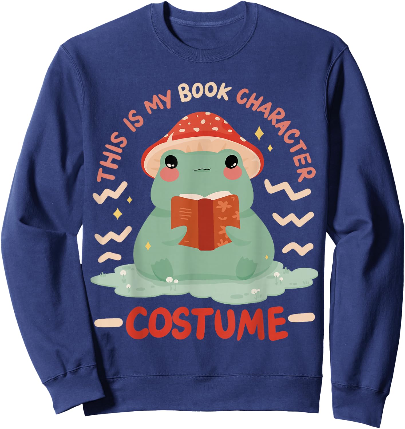 This Is My Book Character Costume Sweatshirt - Sweatshirt | Navy