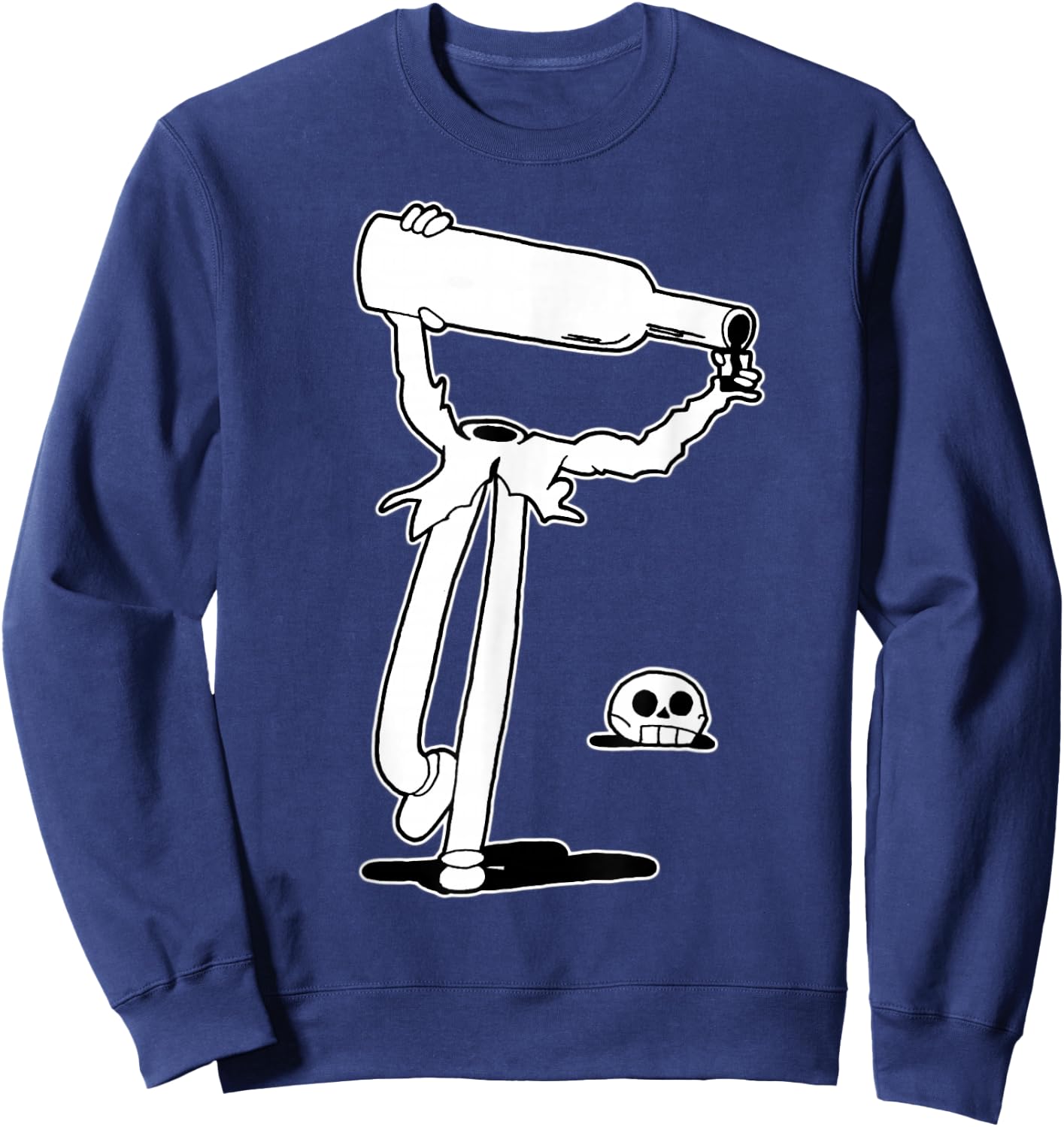 Koko the Clown Ghost Drinking Sweatshirt - Sweatshirt | Navy