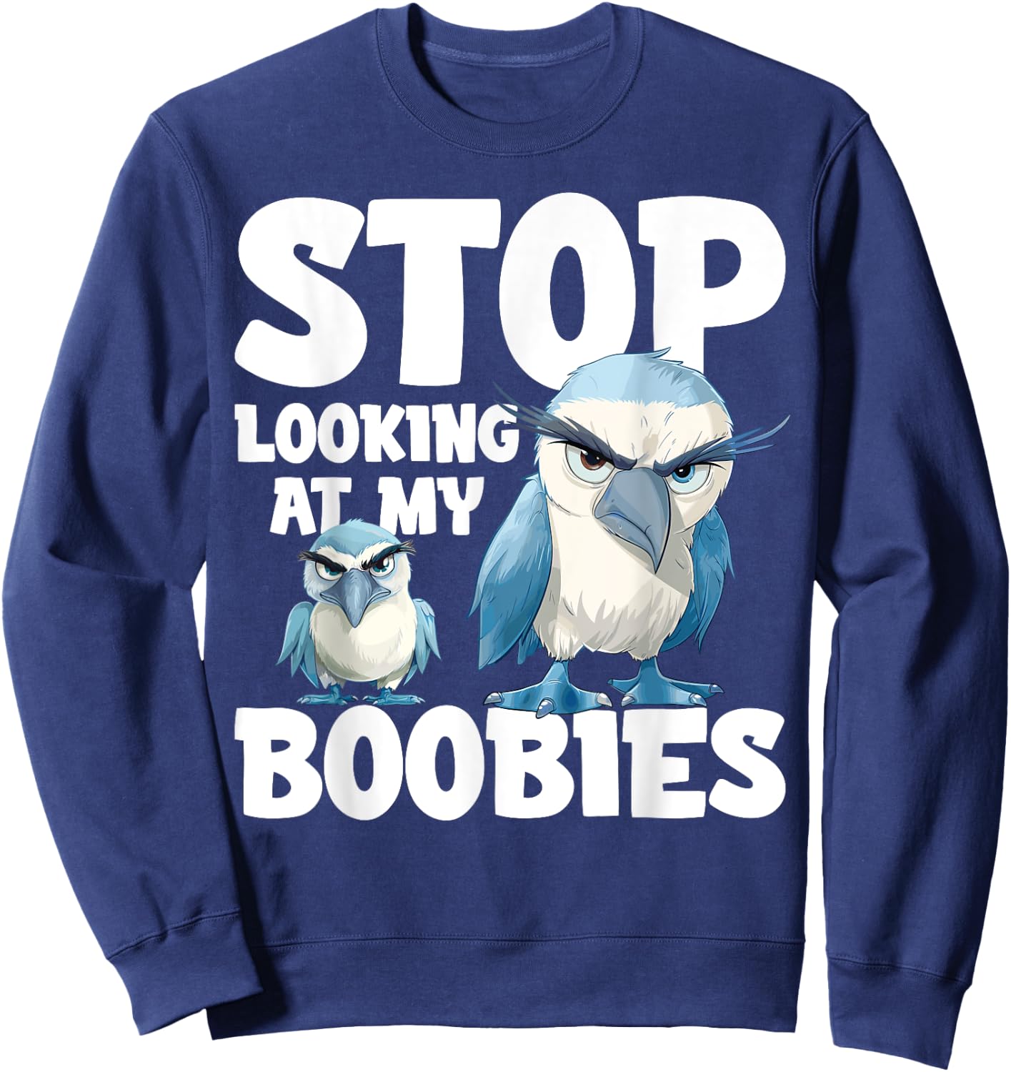 Blue Footed Booby Seabird Galapagos Islands Blue Foot Boobie Sweatshirt - Sweatshirt | Navy