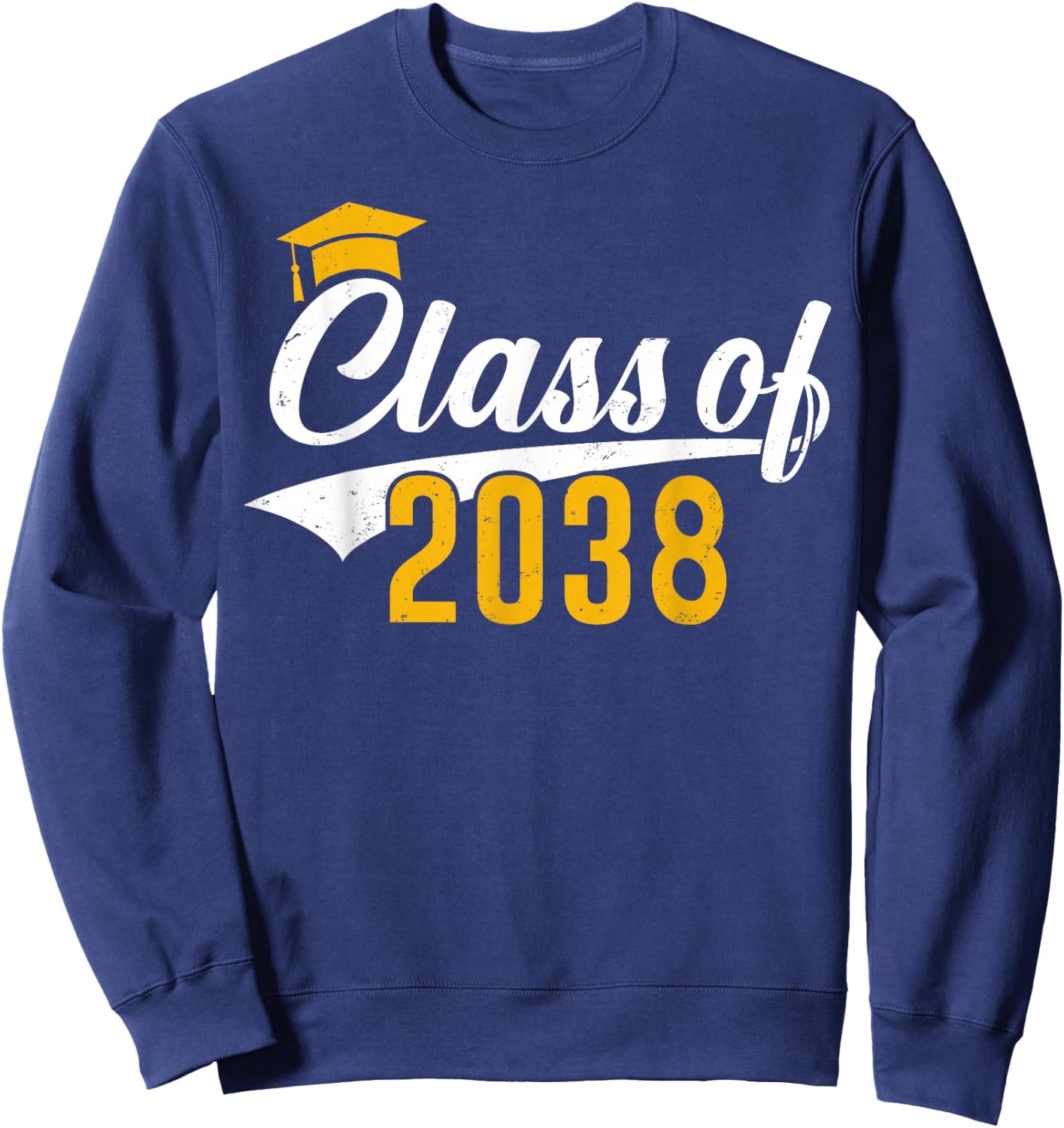 Class of 2038 Grow With Me Kindergarten K-12 Class of 2038 Sweatshirt - Sweatshirt | Navy