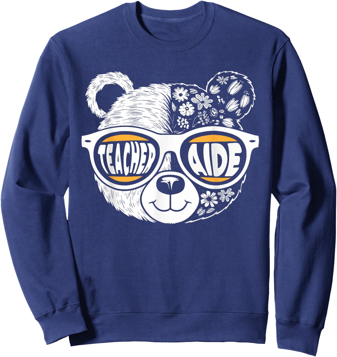 Teacher Aide Substitute Teacher Assistant Back to School Sweatshirt - Sweatshirt | Navy