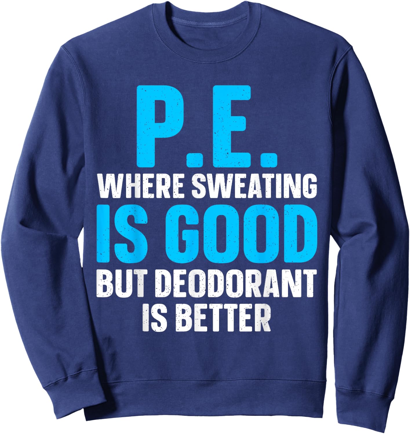 Cool PE Teacher Art Women Physical Education Teacher Sweatshirt - Sweatshirt | Navy