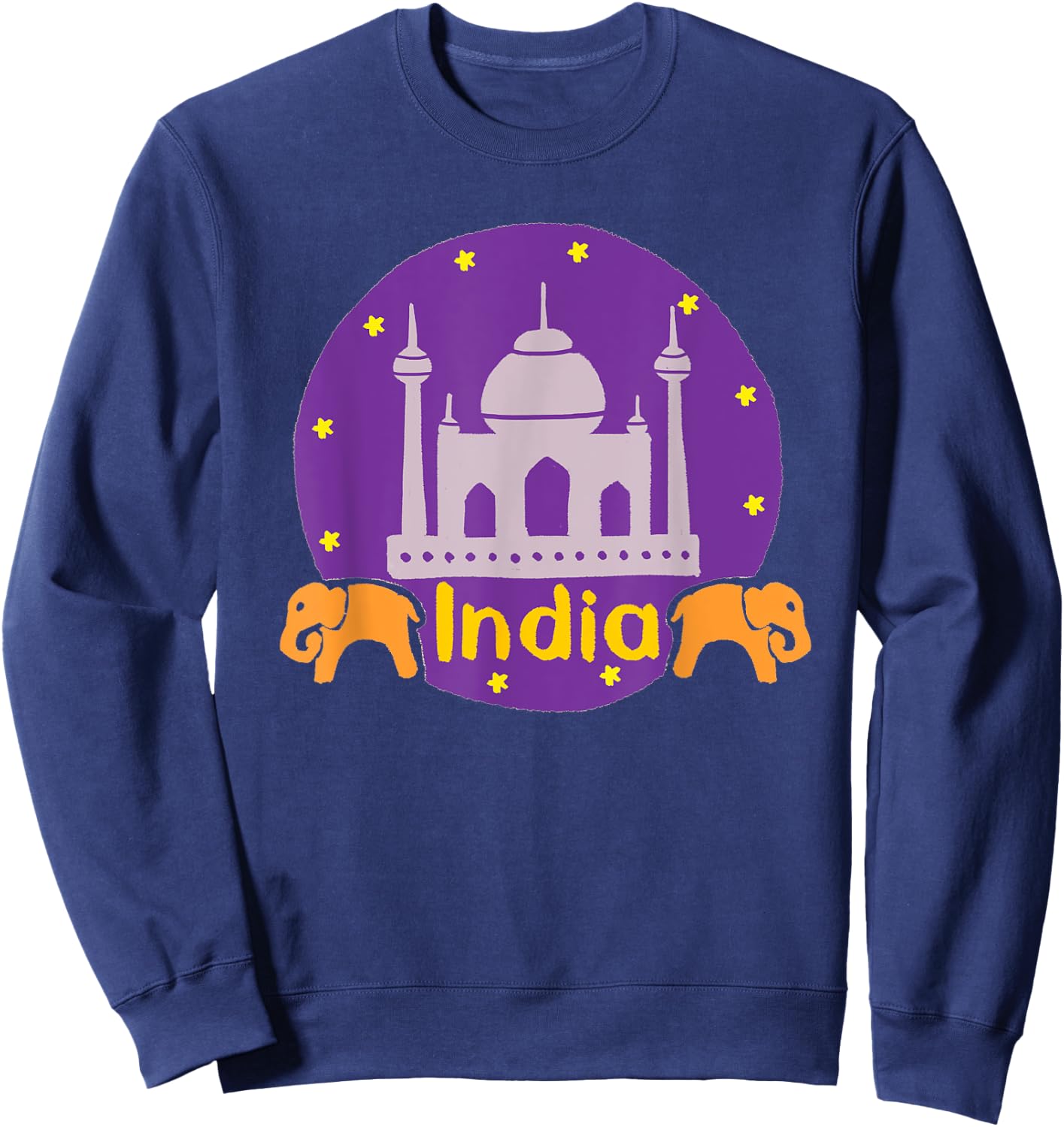 India Red Map Silhouette Sweatshirt - Sweatshirt | Navy