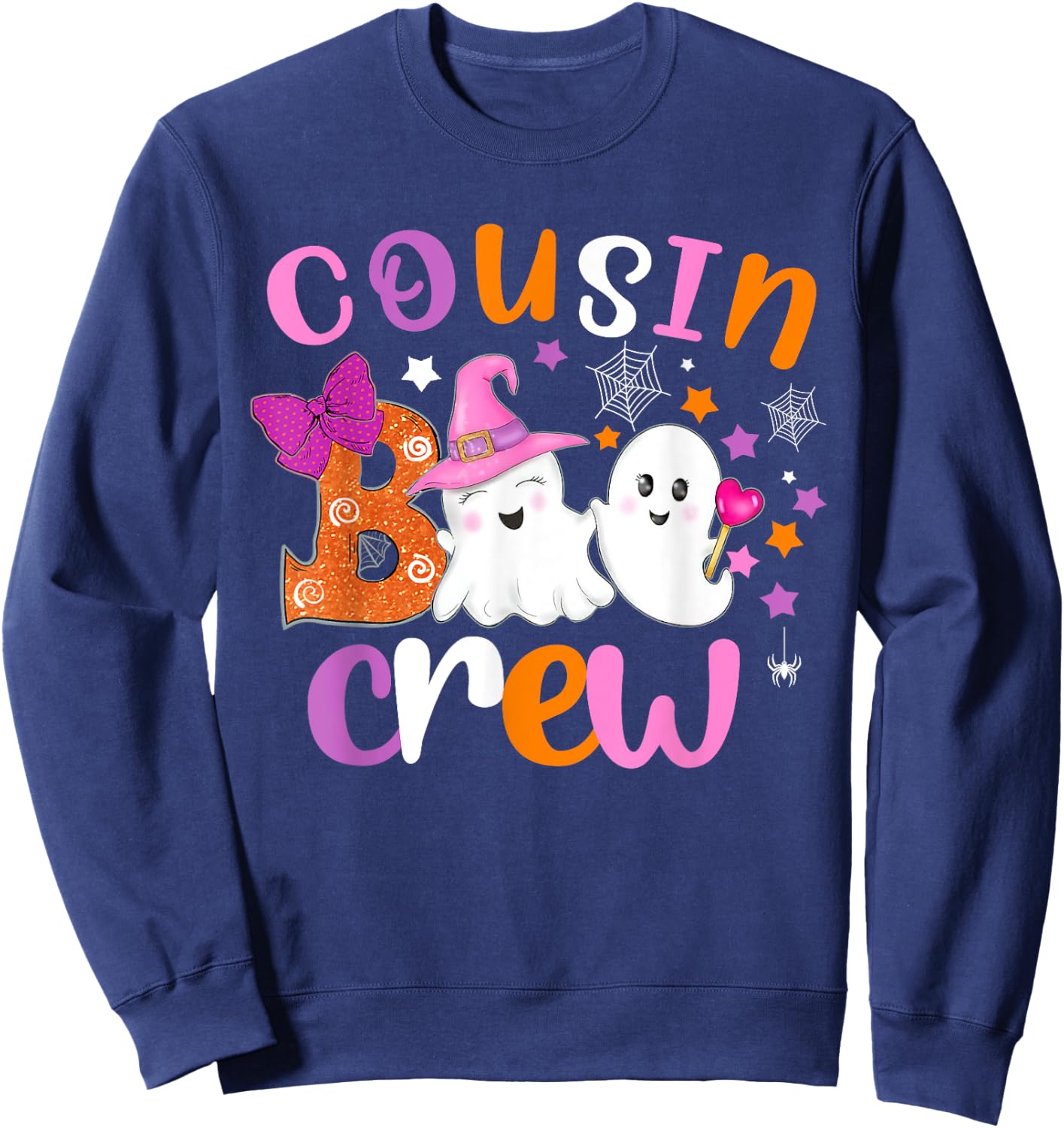 Cousin Boo crew Halloween matching shirts Halloween cousin Sweatshirt - Sweatshirt | Navy