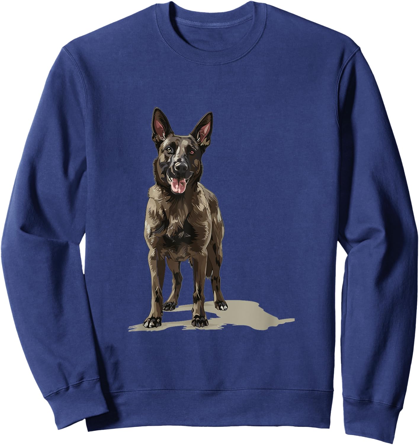 Dutch Shepherd Dog Breed Graphic Sweatshirt - Sweatshirt | Navy