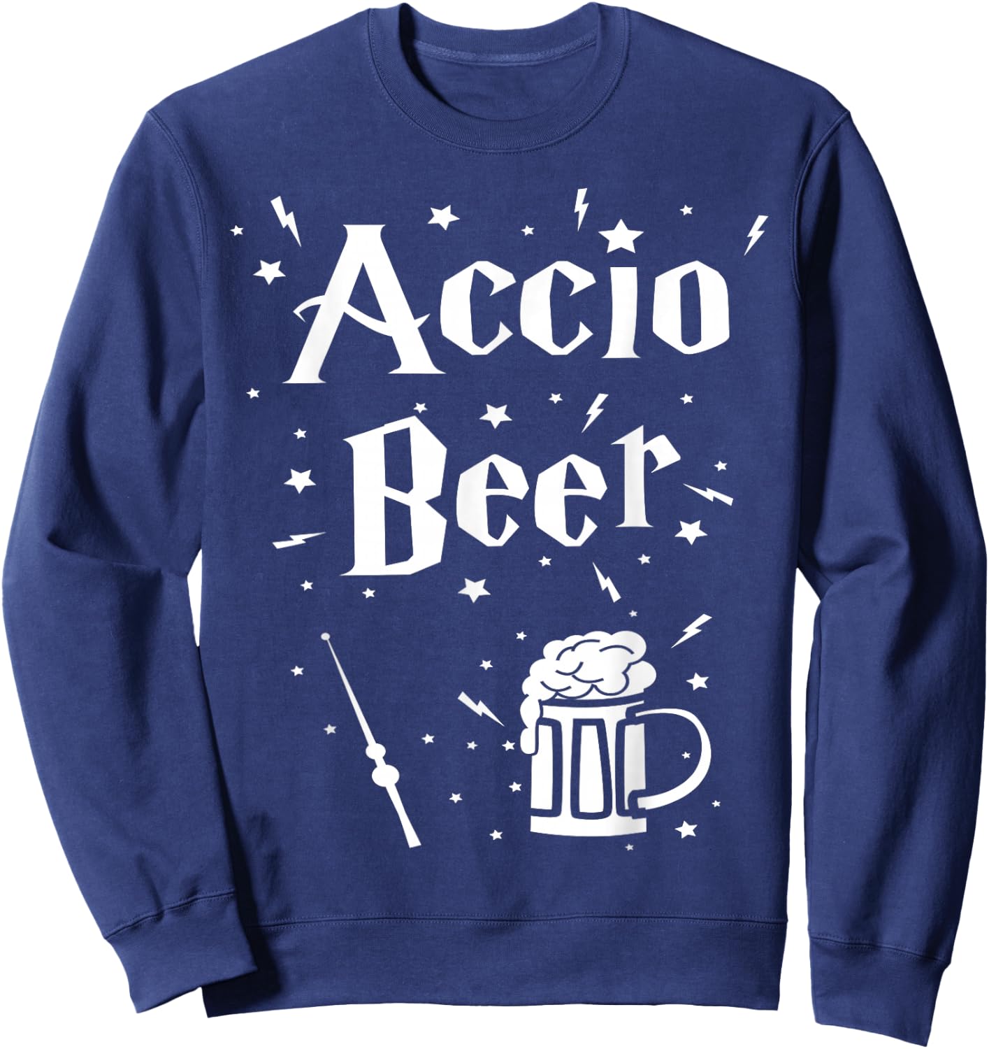 St. Patrick's Day Irish - Accio Beer Funny Sweatshirt - Sweatshirt | Navy