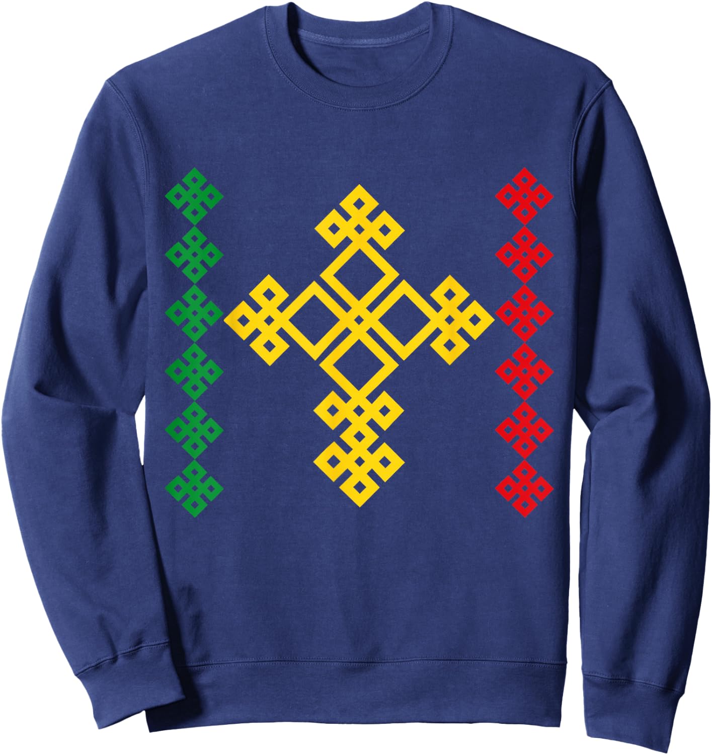 Ethiopian Cross Ethiopia Sweatshirt - Sweatshirt | Navy