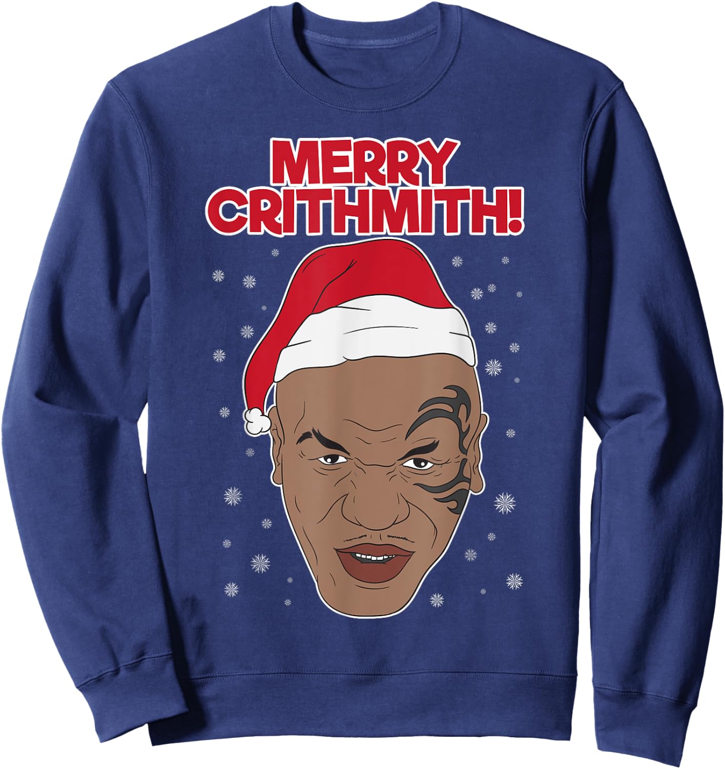 Funny Merry Chrithmith Tyson Merry Christmas Sweatshirt - Sweatshirt | Navy