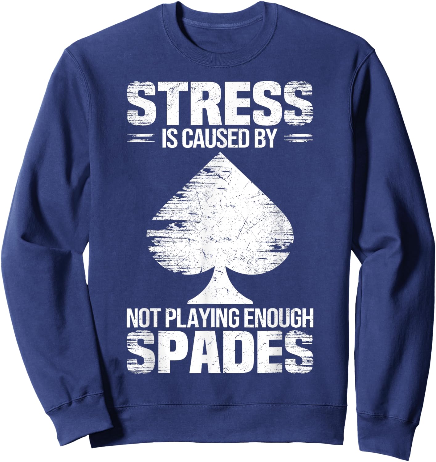 Spades Design for Funny Cards Spades Game Graphic Sweatshirt - Sweatshirt | Navy