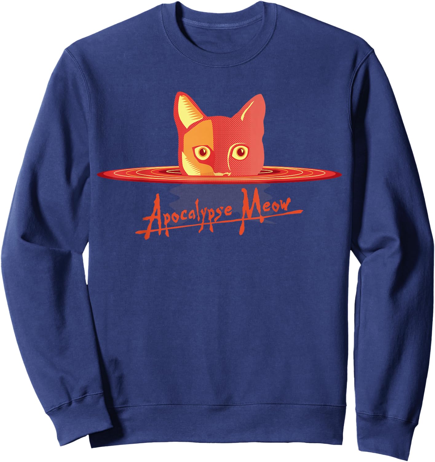 Apocalypse Meow Sweatshirt - Sweatshirt | Navy