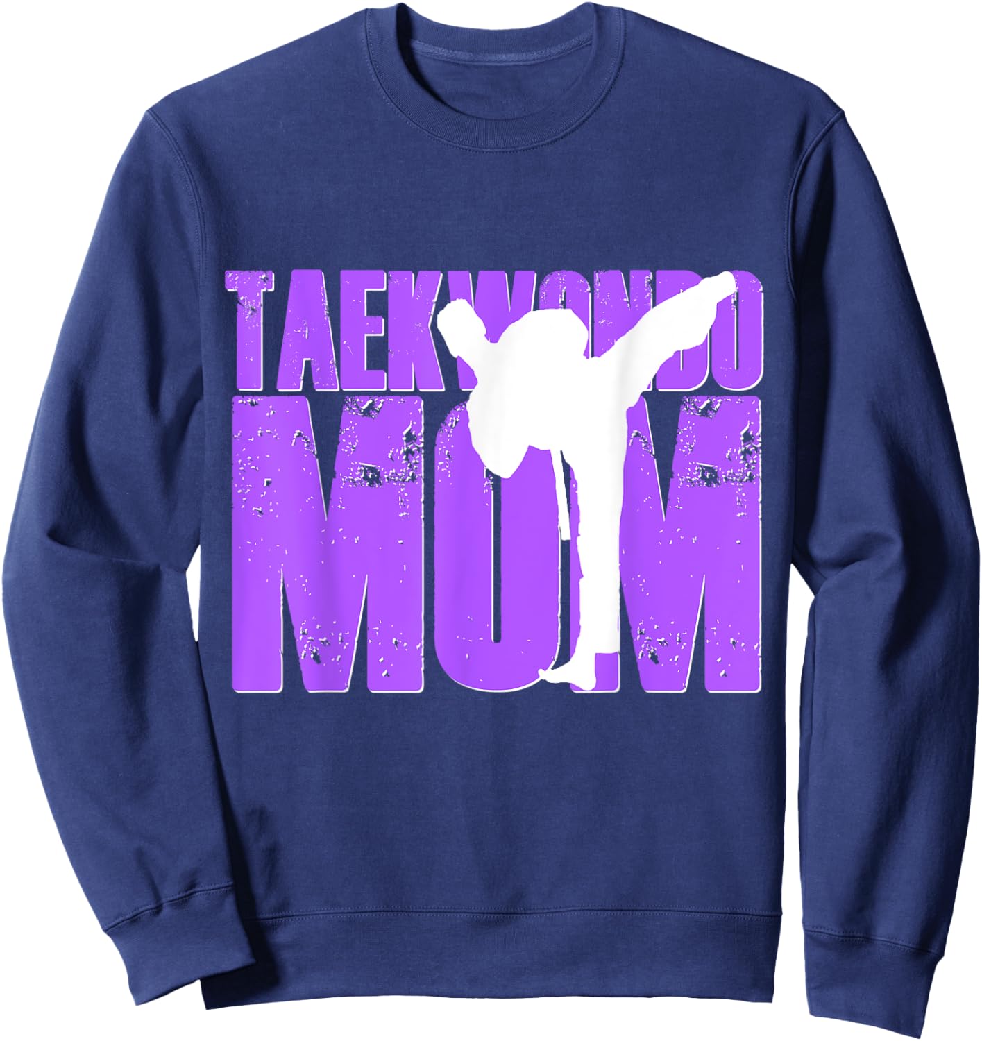 Taekwondo Mom Shirt Tae Kwon Do Martial Arts Mother Son Kids Sweatshirt - Sweatshirt | Navy