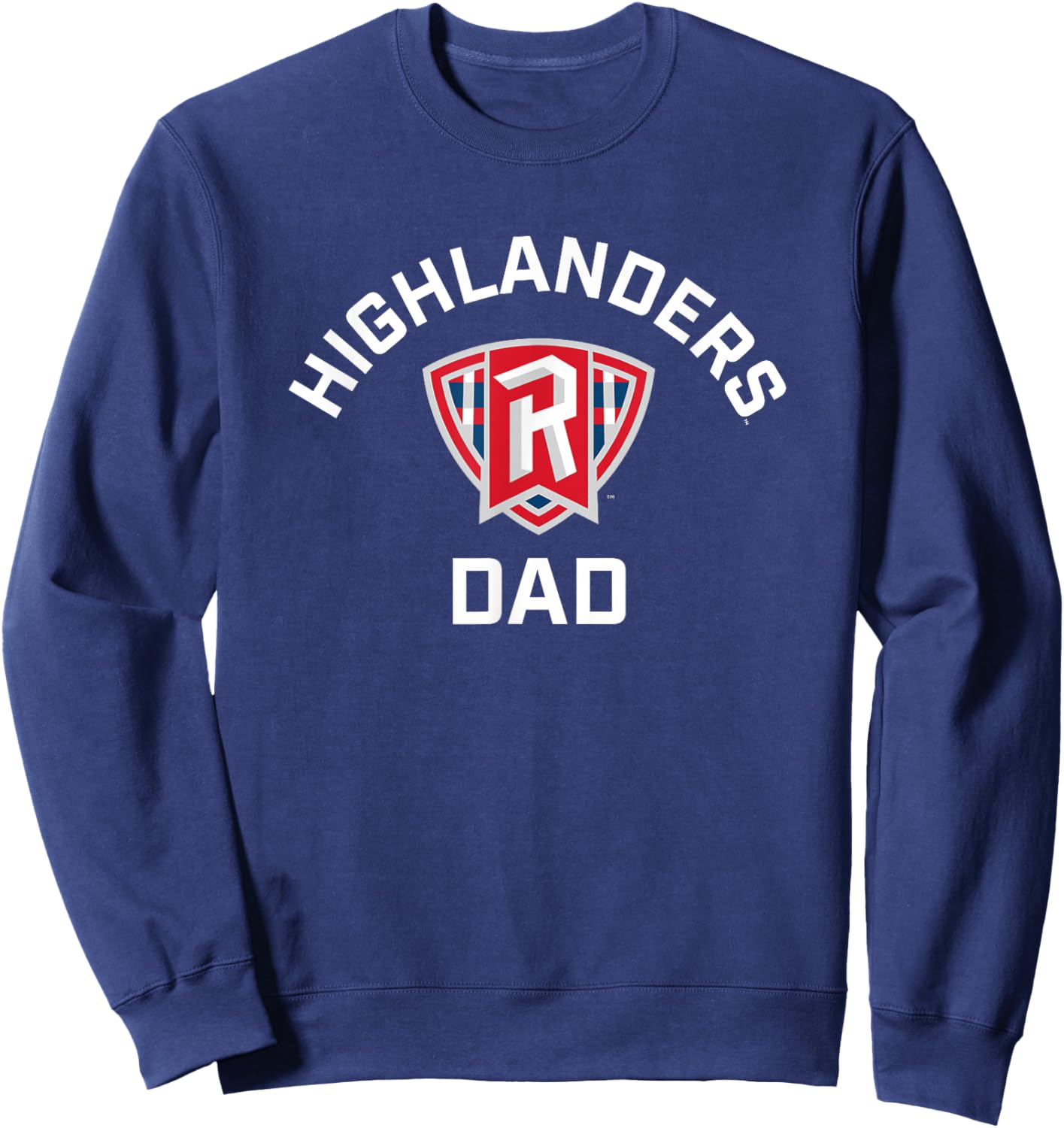 Radford University Highlanders Arched Dad Sweatshirt - Sweatshirt | Navy