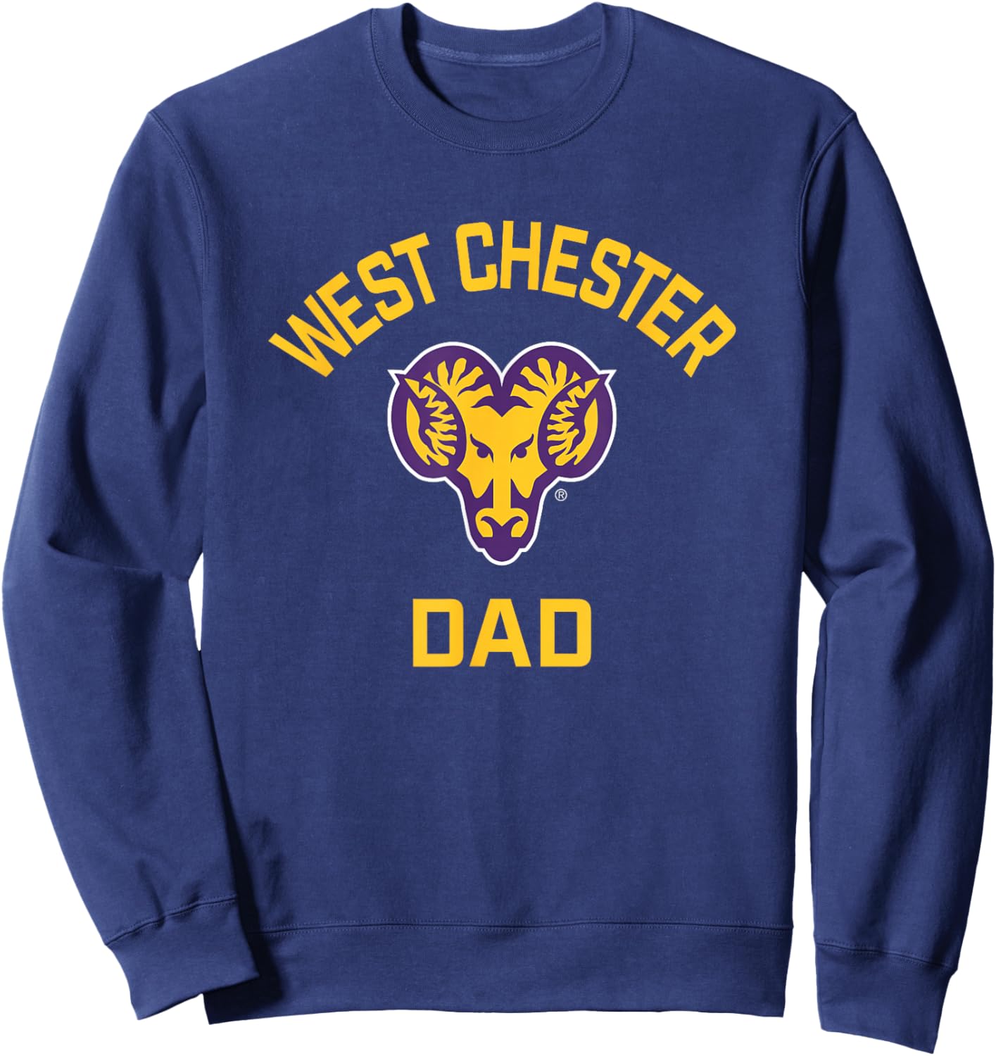 West Chester University Golden Rams Arched Dad Sweatshirt - Sweatshirt | Navy