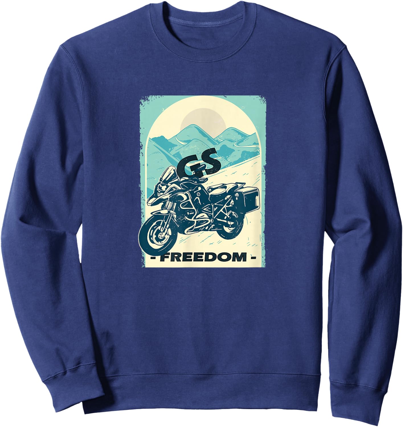GS Motorcycle - R1200GS Enduro Biker Motorcycle GS Gift Sweatshirt - Sweatshirt | Navy