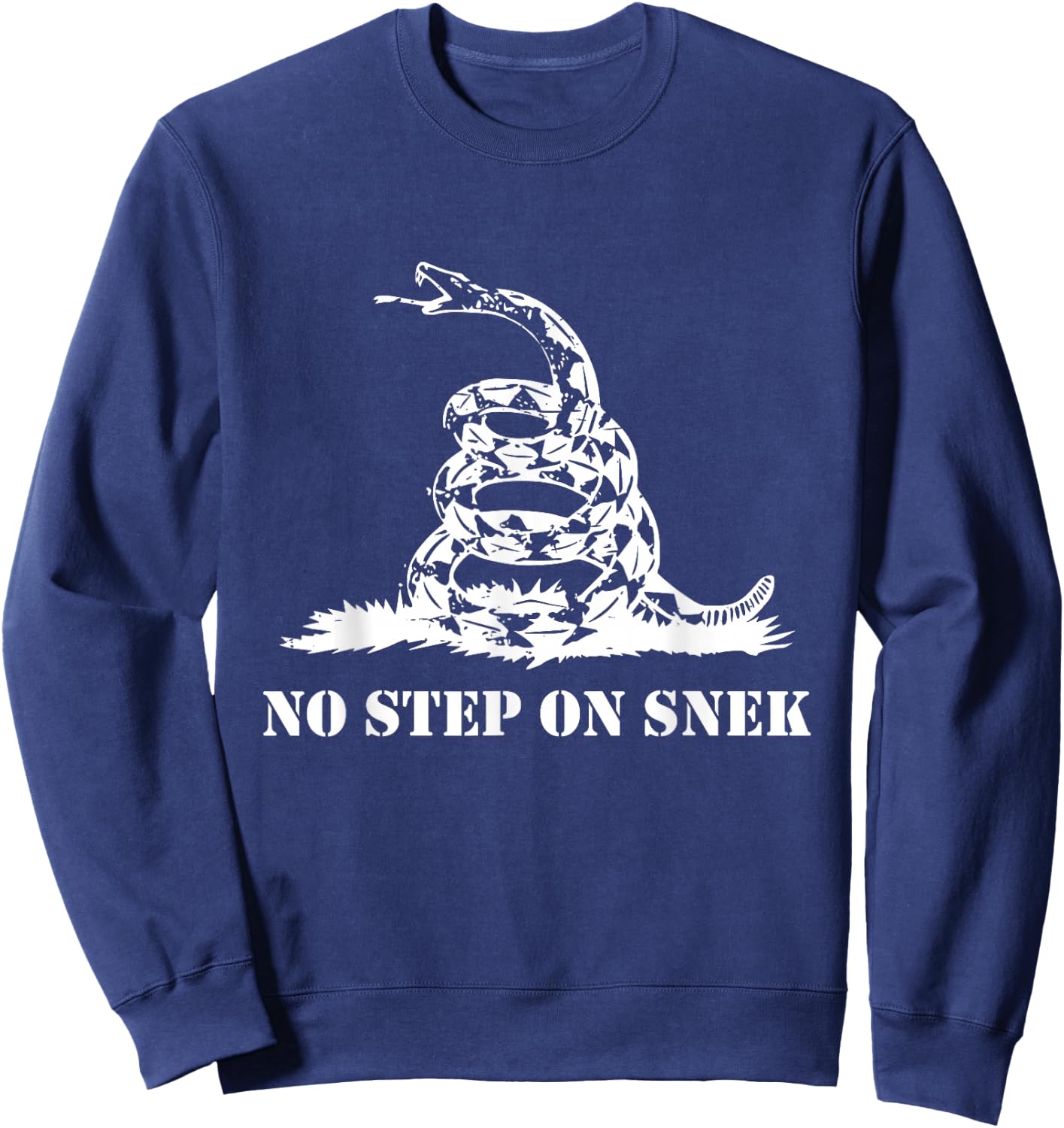 Funny No Step On Snek Sweatshirt - Sweatshirt | Navy