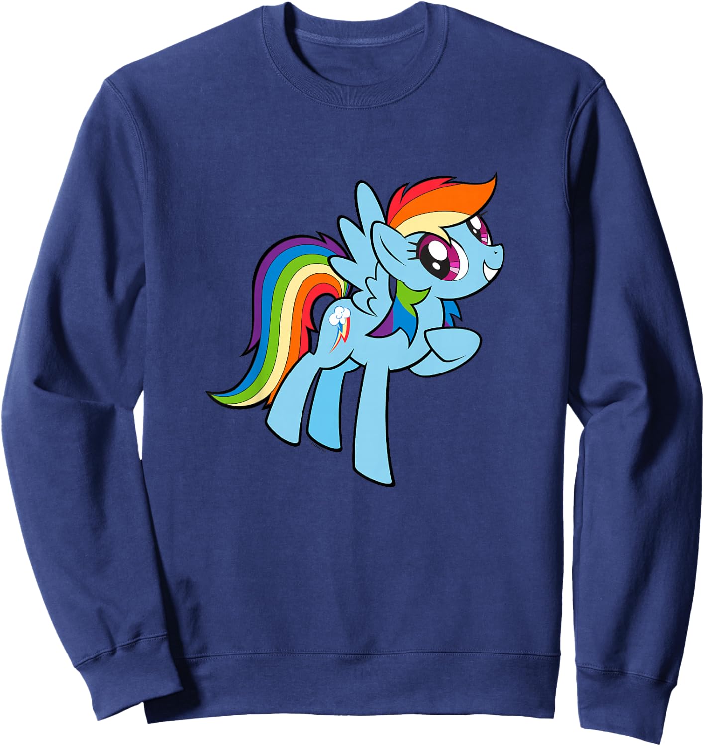 My Little Pony: Friendship is Magic Adorable Rainbow Dash Sweatshirt - Sweatshirt | Navy