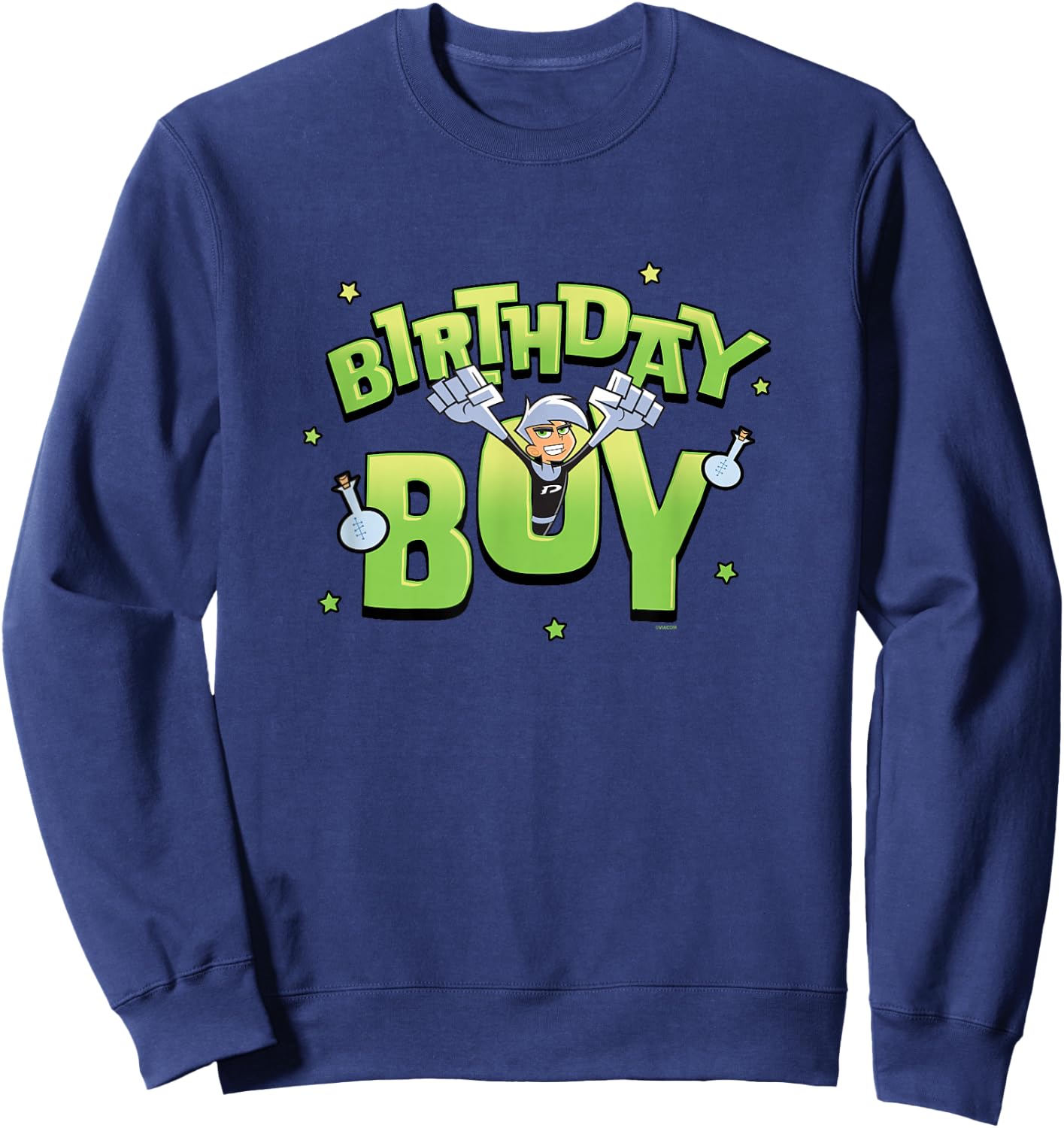 Danny Phantom Birthday Boy Ghostly Logo Sweatshirt - Sweatshirt | Navy