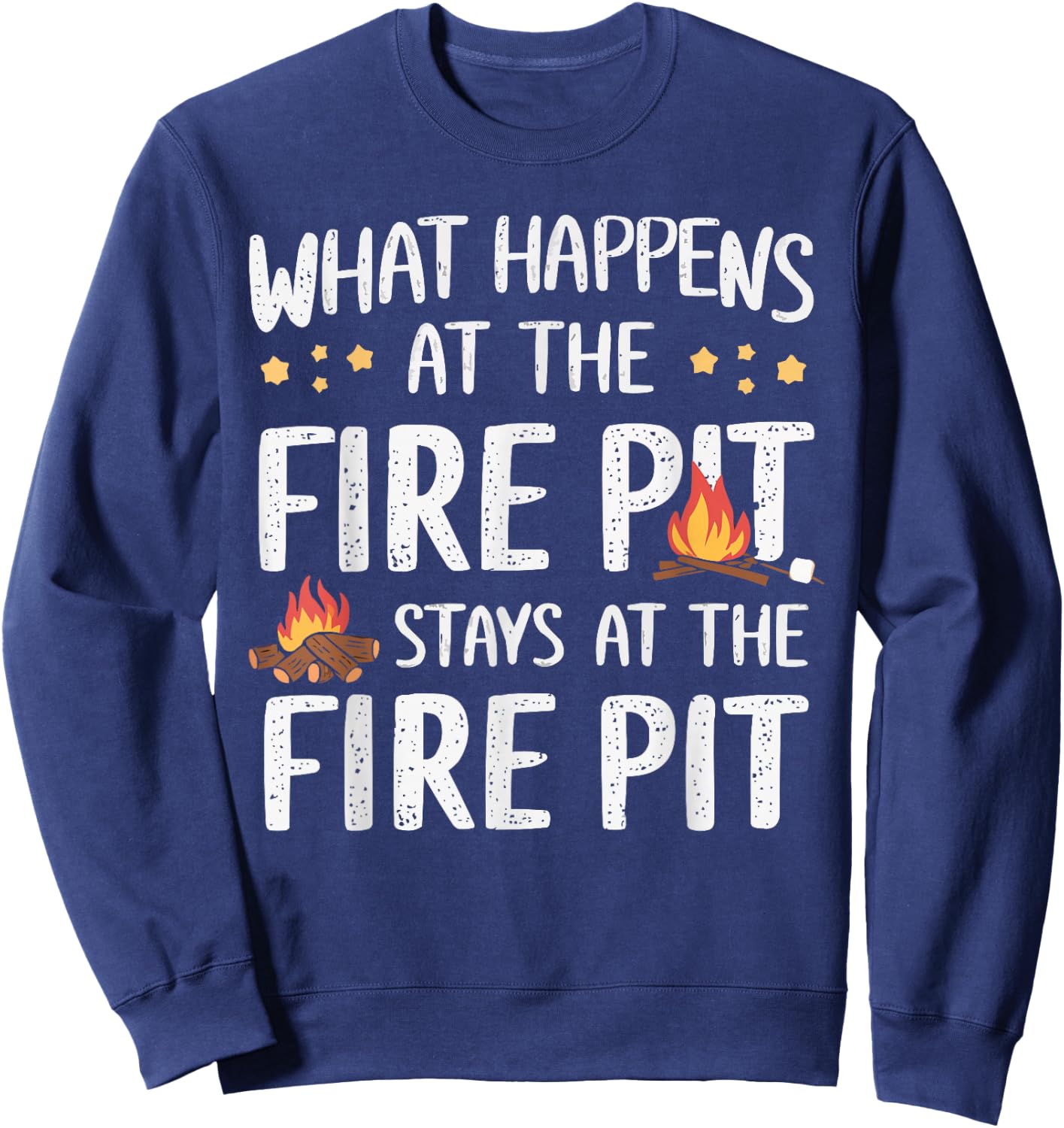Firepit Outdoor Camp Fire Pit Camping Campfire Sweatshirt - Sweatshirt | Navy