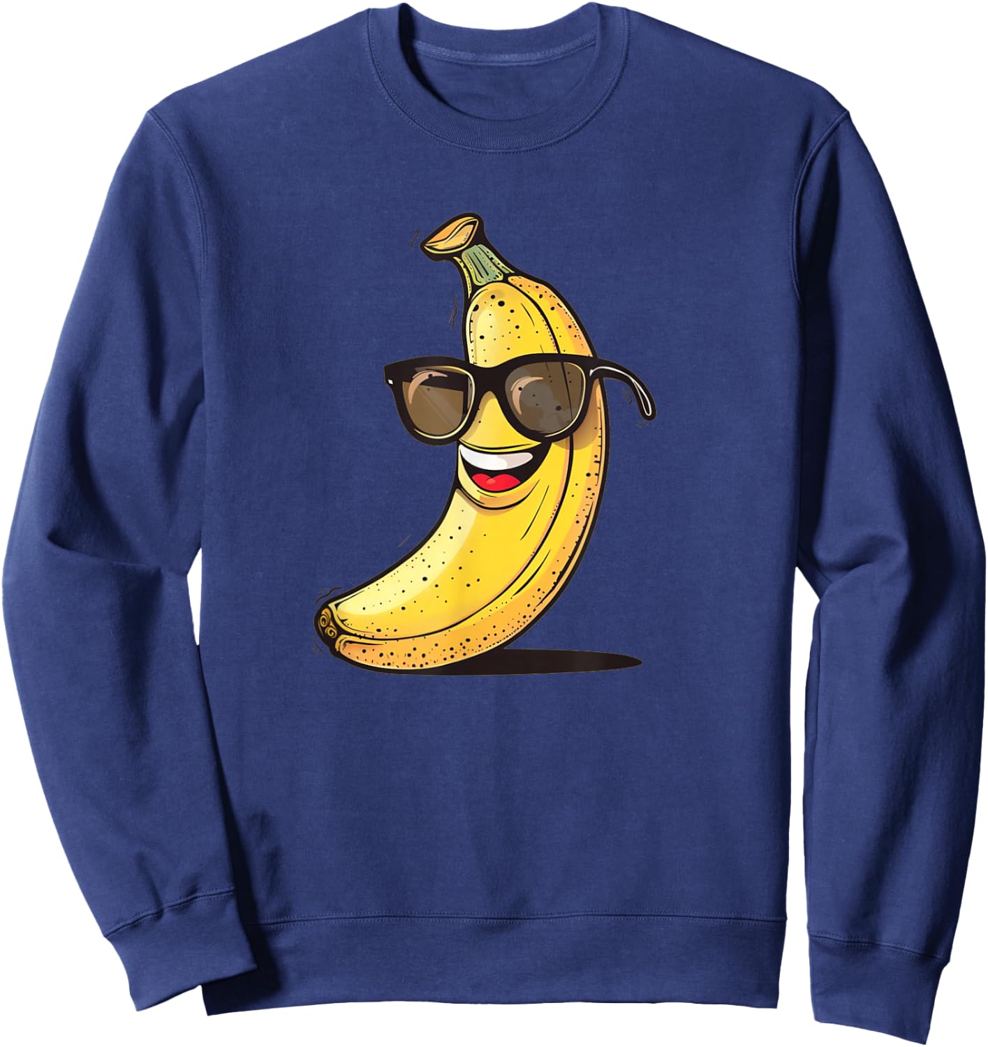 Fruity Banana Sunglasses Costume for Adults and Kids Sweatshirt - Sweatshirt | Navy