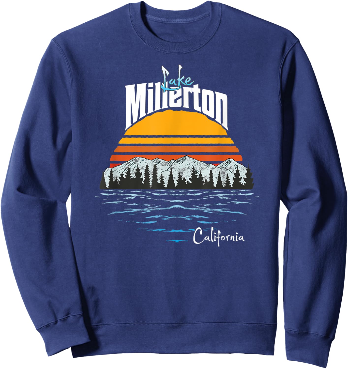 Vintage Lake Millerton California Souvenir Sweatshirt - Sweatshirt | Navy