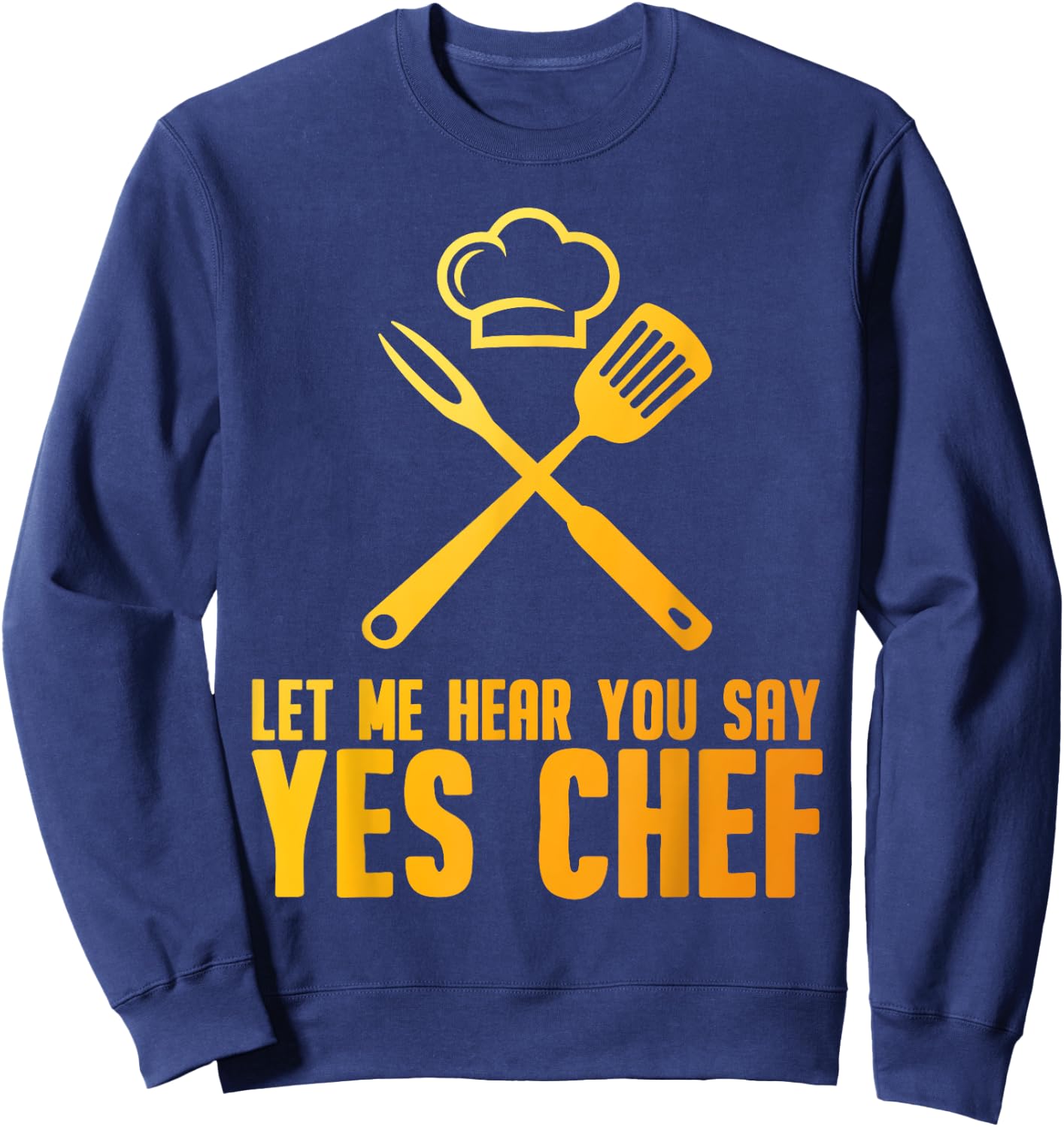 Funny Chef Design Women Kitchen Cook Culinary Chef Sweatshirt - Sweatshirt | Navy