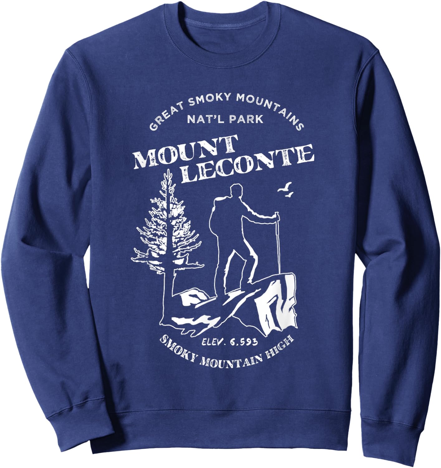 Mt. Leconte Shirt - Great Smoky Mountains Sweatshirt - Sweatshirt | Navy