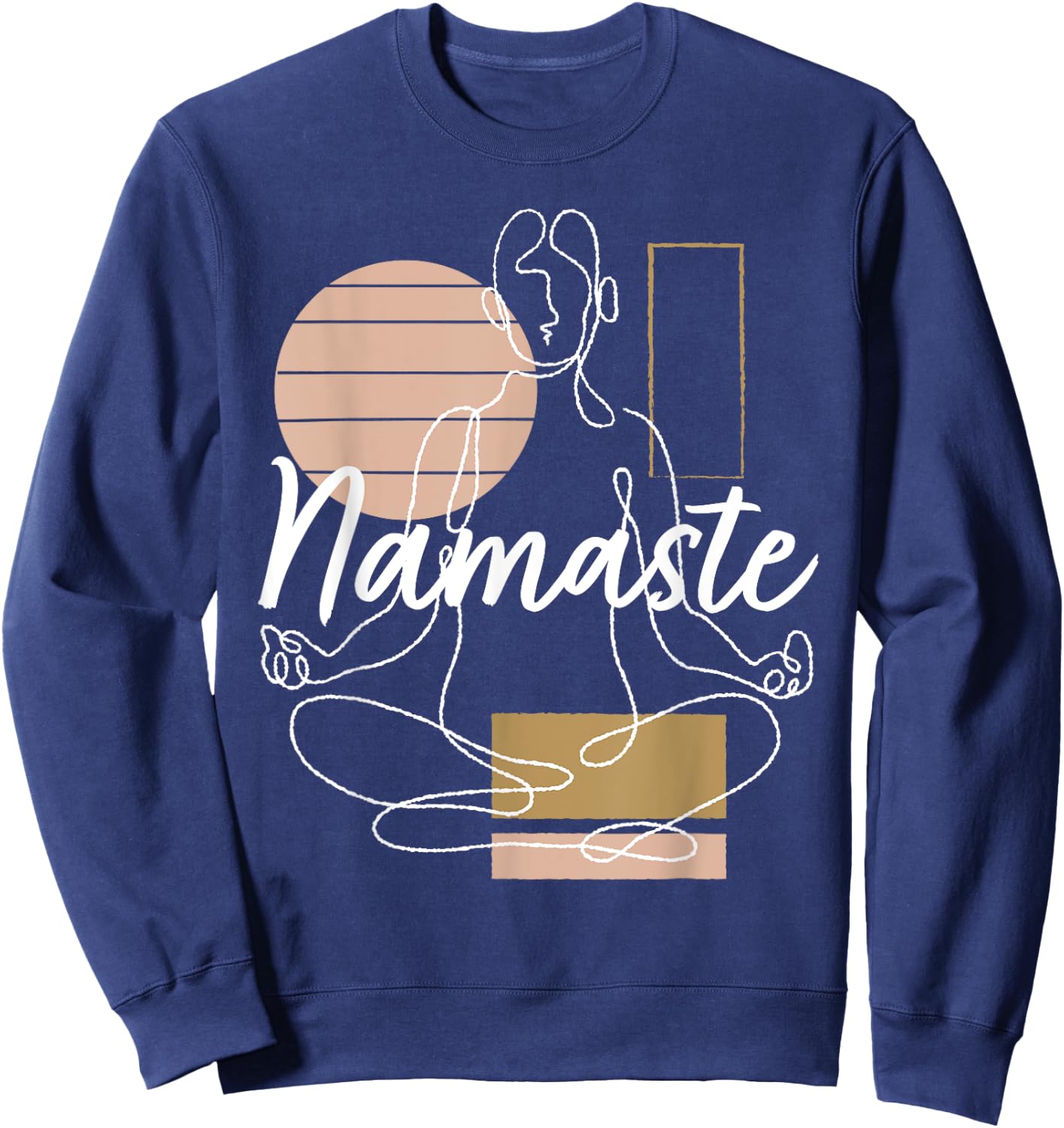 Namaste Girl Yoga Woman Yoga Meditation Yoga Sweatshirt - Sweatshirt | Navy