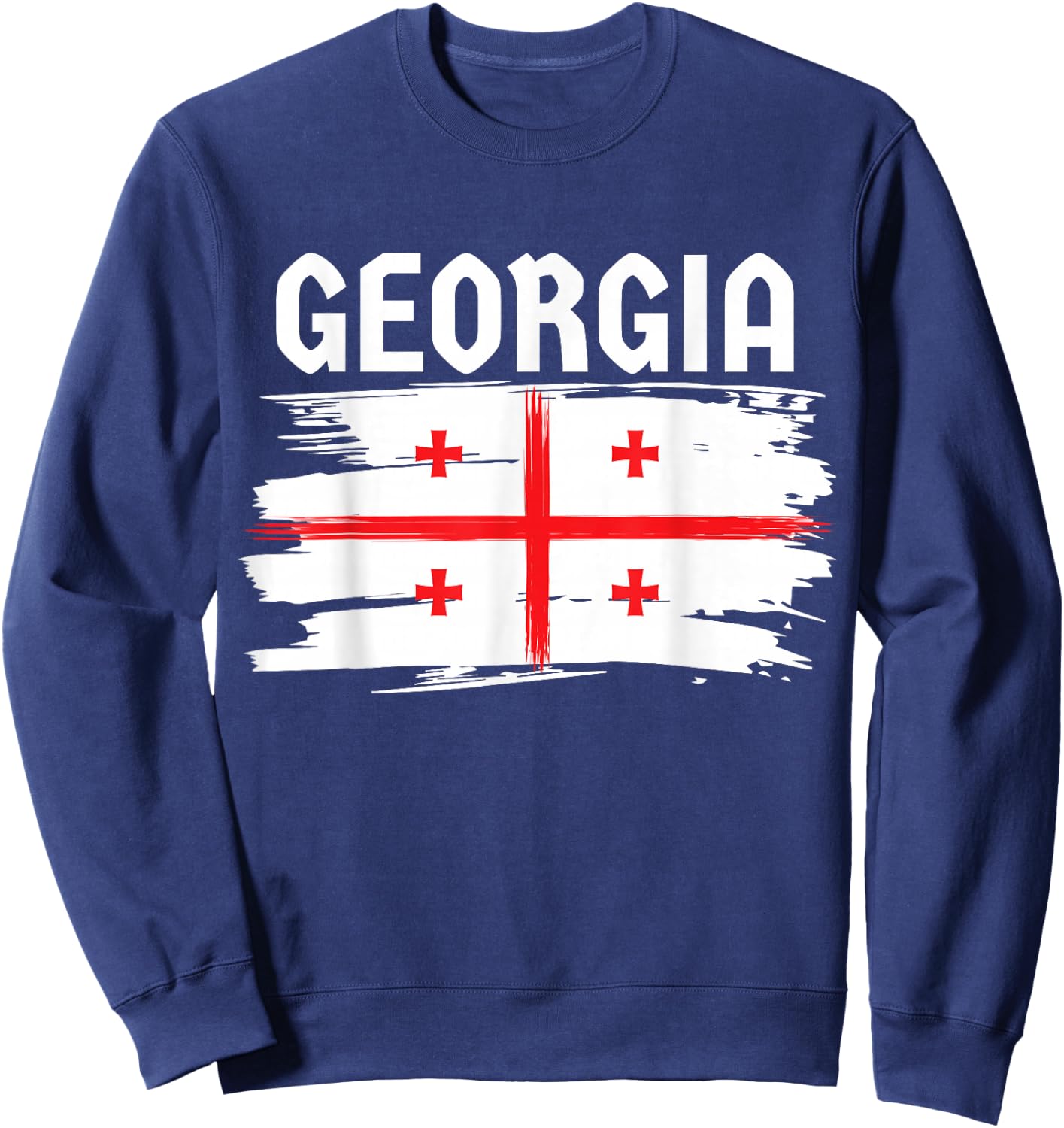 Georgia Country Flag, Georgian Sweatshirt - Sweatshirt | Navy
