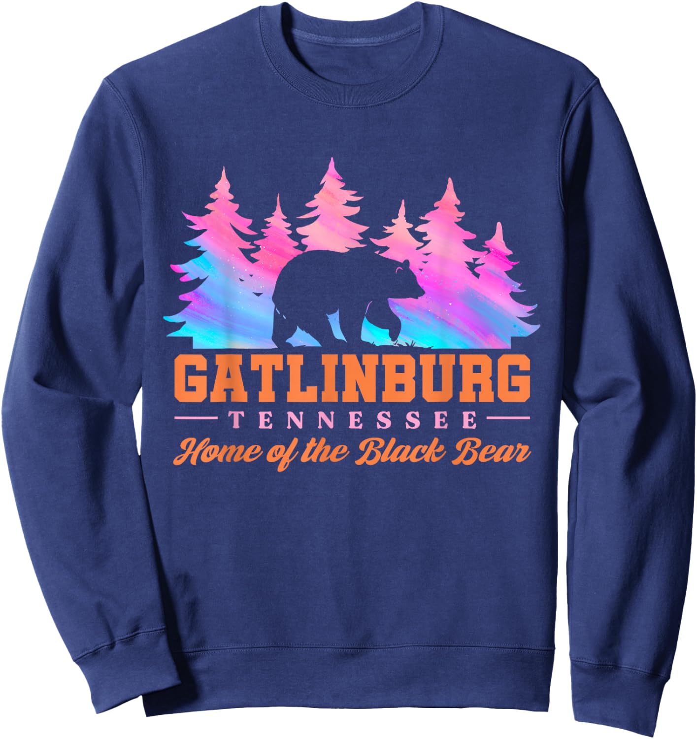 Gatlinburg Tennessee Home Of The Black Bear Sweatshirt - Sweatshirt | Navy