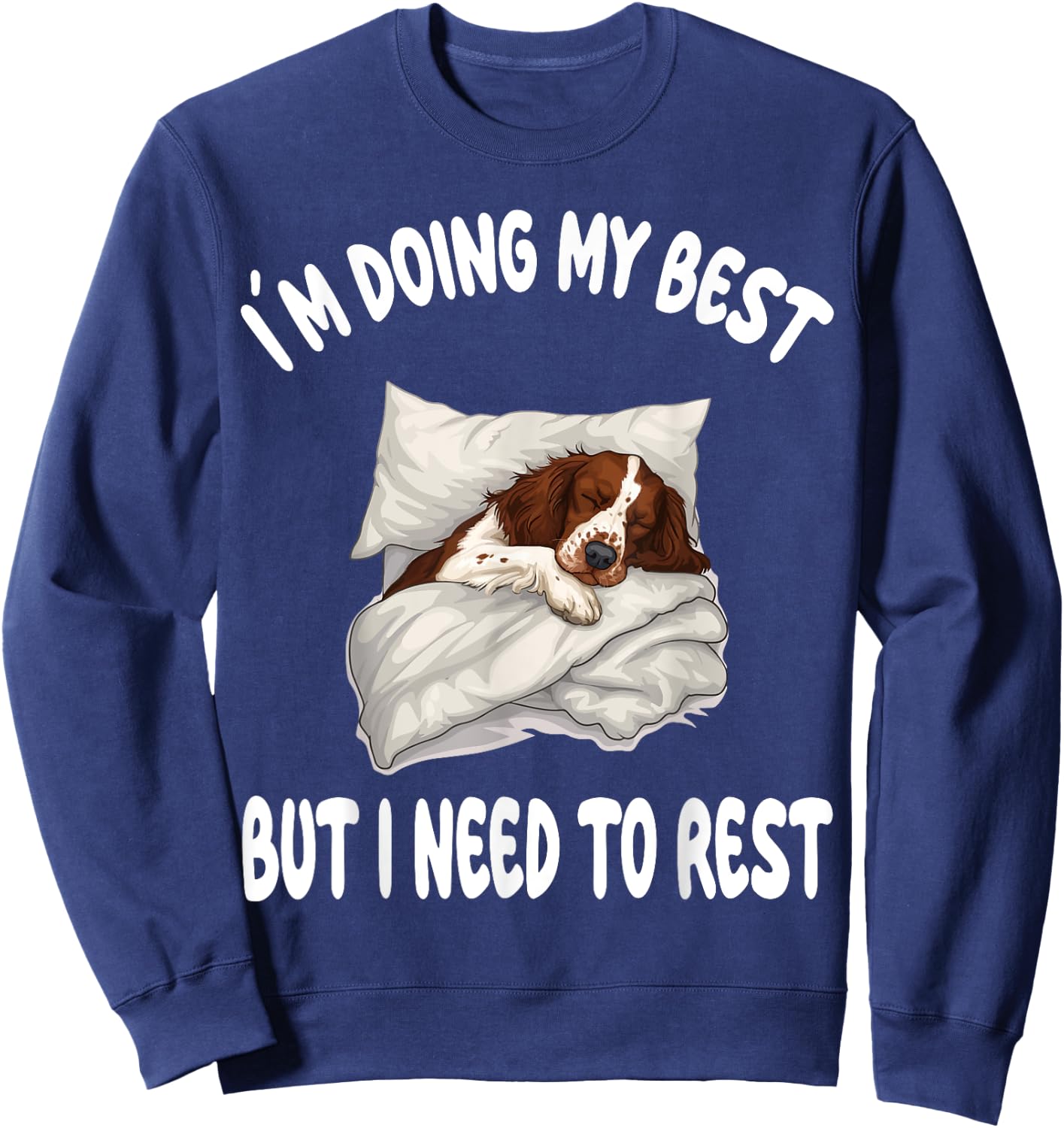 English Springer Spaniel Official Sleepshirt Pajamas Sweatshirt - Sweatshirt | Navy