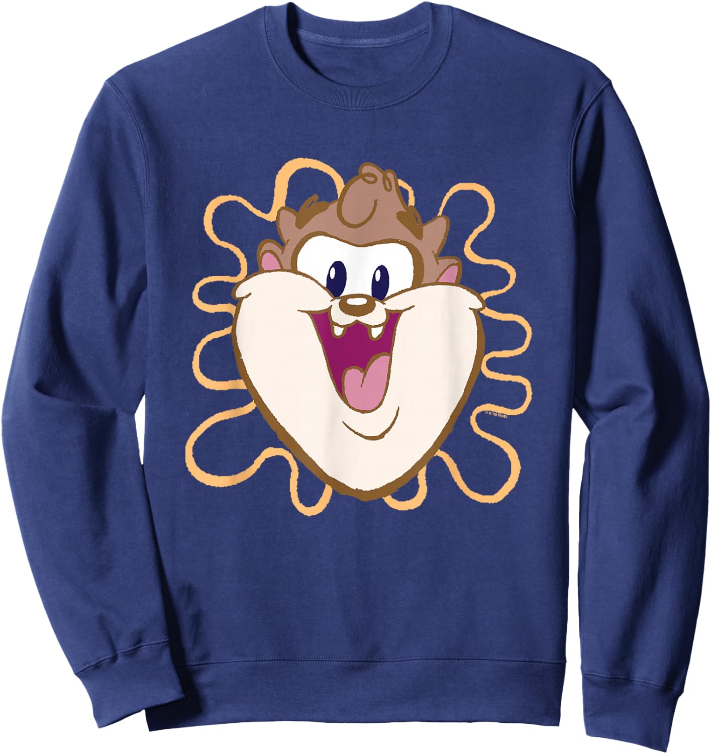 Looney Tunes Baby Looney Tunes Cute Taz Big Face Logo Sweatshirt - Sweatshirt | Navy