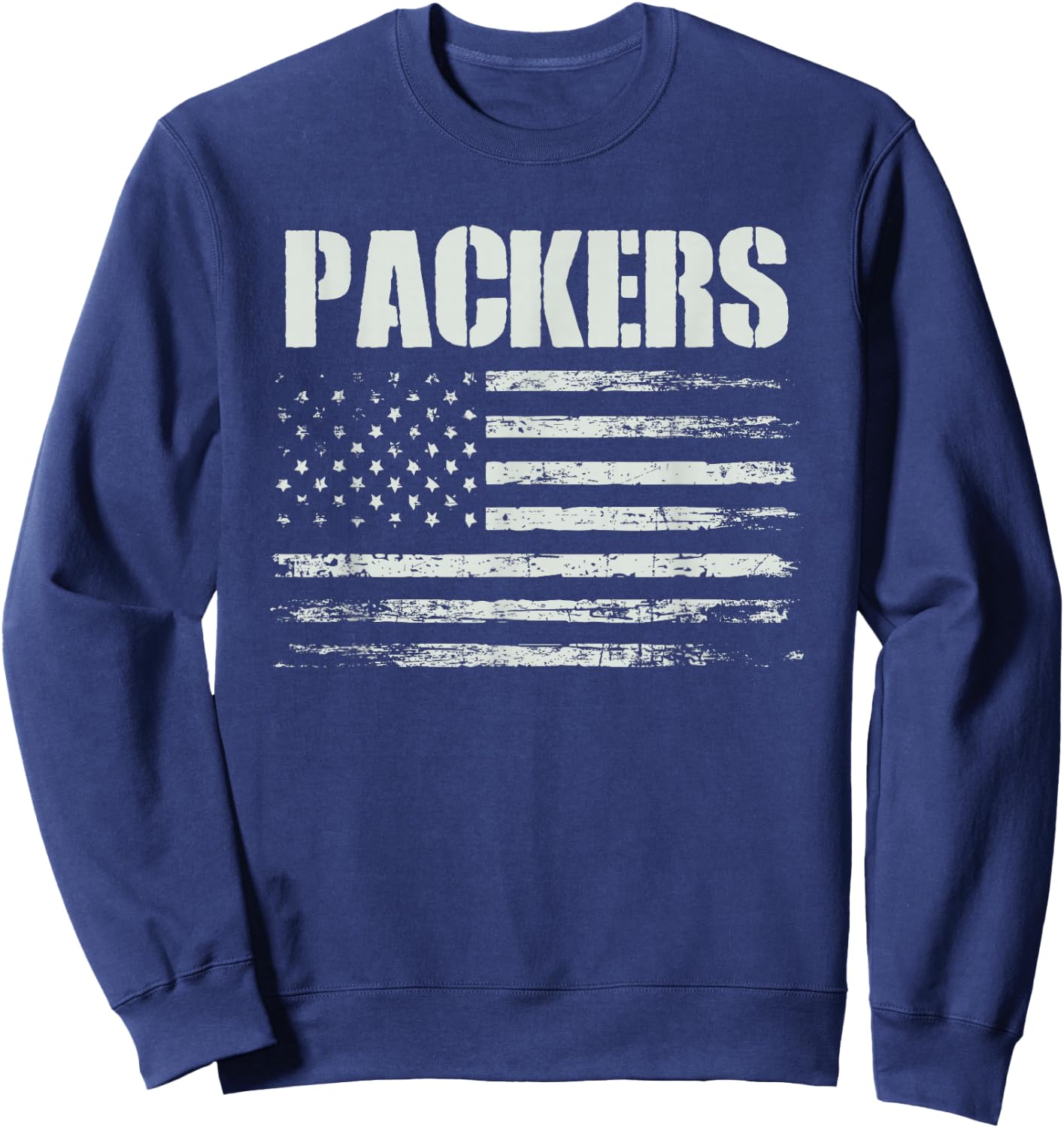 Packers USA Flag Colquitt County High School Pride Sweatshirt - Sweatshirt | Navy