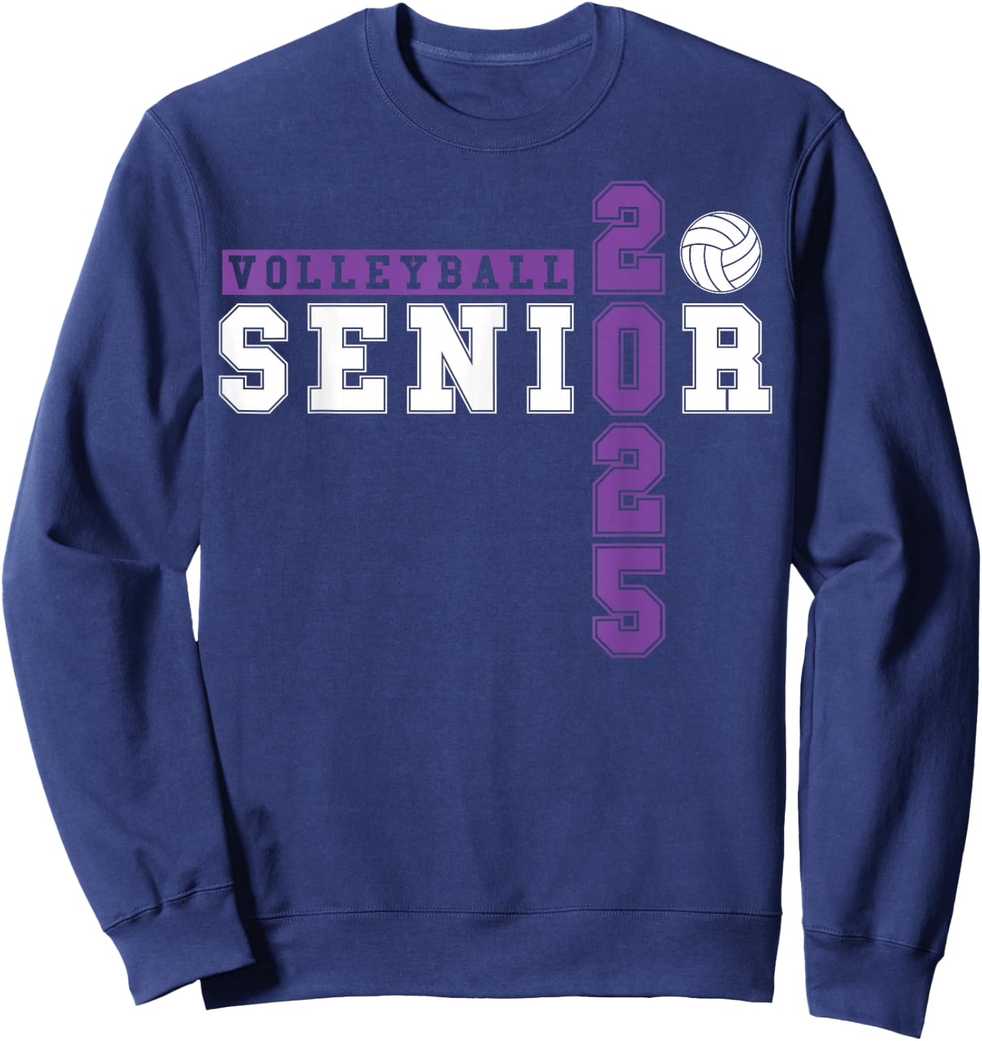 Volleyball Senior Night Volleyball Senior 2025 Graduation 26 Sweatshirt - Sweatshirt | Navy
