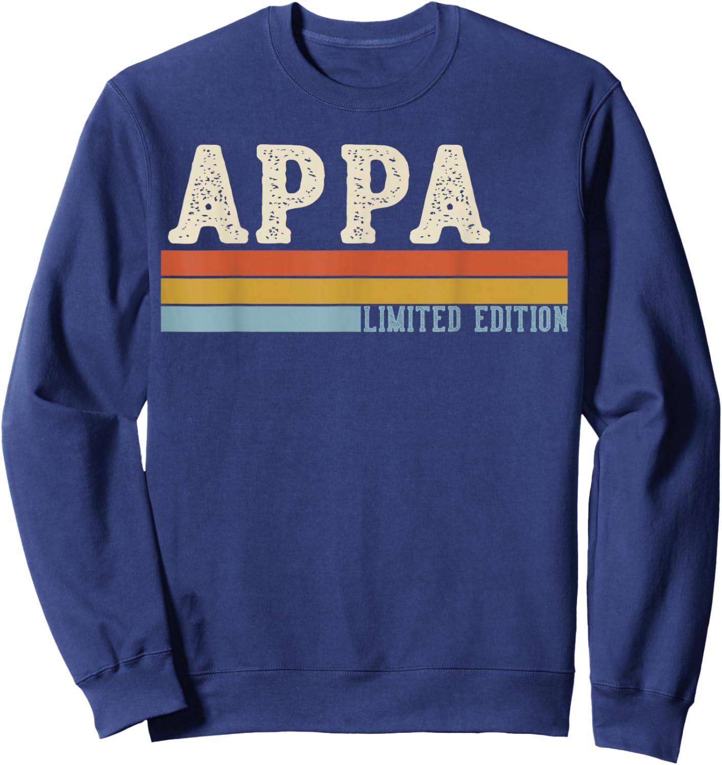 Appa Vintage Grandpa Fathers Day Retro Sweatshirt - Sweatshirt | Navy