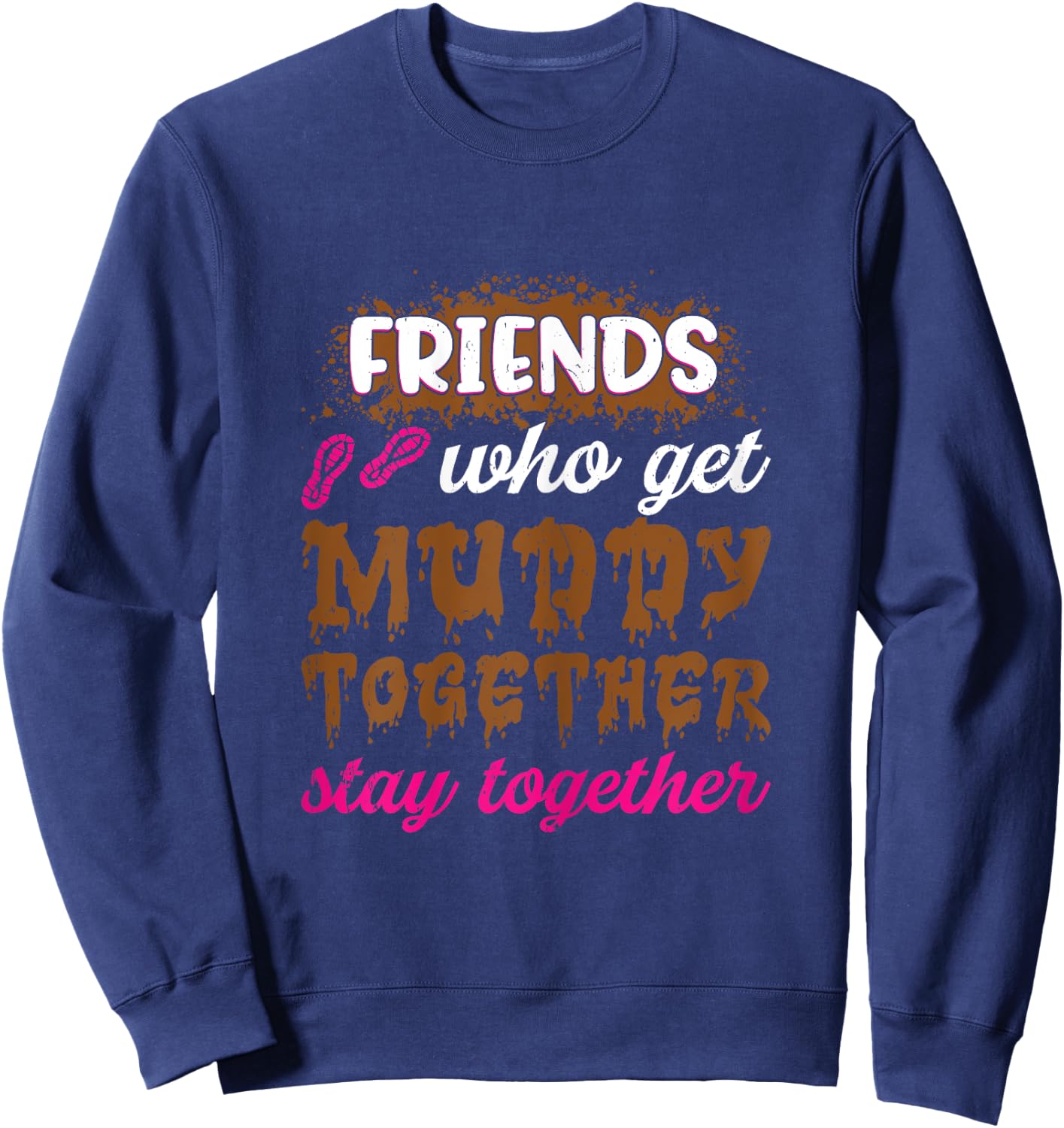 Mud girl run Sweatshirt - Sweatshirt | Navy