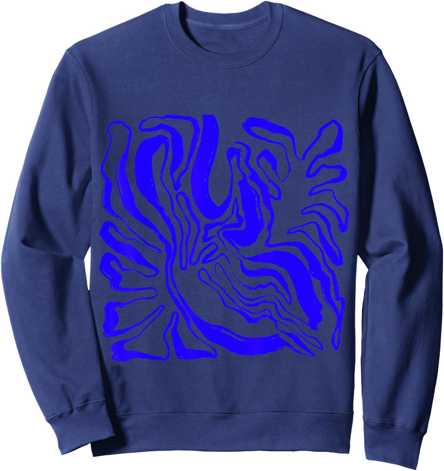 Matisse Artist Painting Aesthetic artificial flower Abstract Sweatshirt - Sweatshirt | Navy