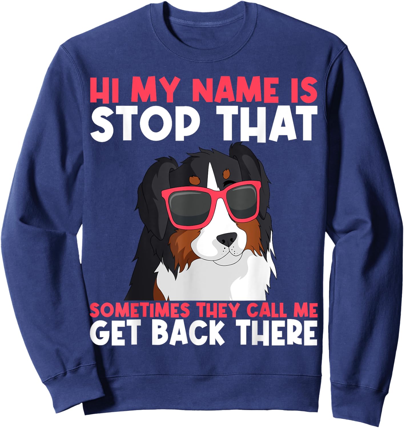 Australian Shepherd Aussie Herding Dog Breed Fur Parent Sweatshirt - Sweatshirt | Navy