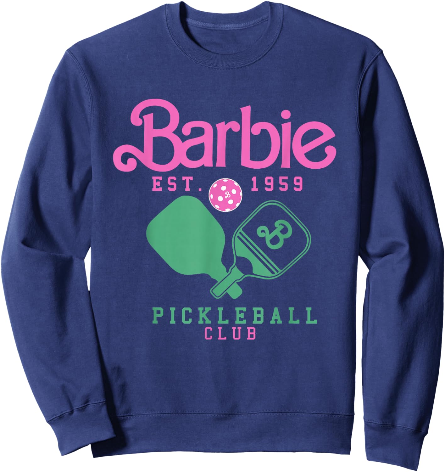 Barbie - Pickleball Club Paddles Sweatshirt - Sweatshirt | Navy