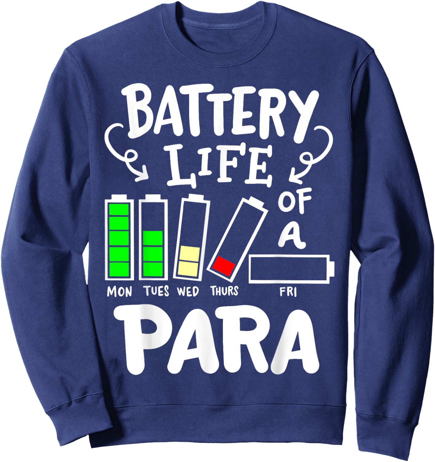 Para Battery Life Of A Para Sweatshirt - Sweatshirt | Navy