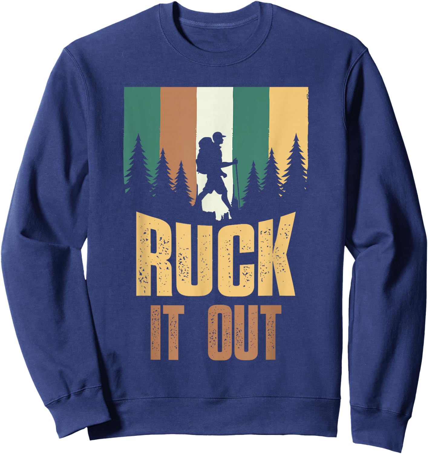 Ruck It Out Backpack Workout Rucking Sweatshirt - Sweatshirt | Navy