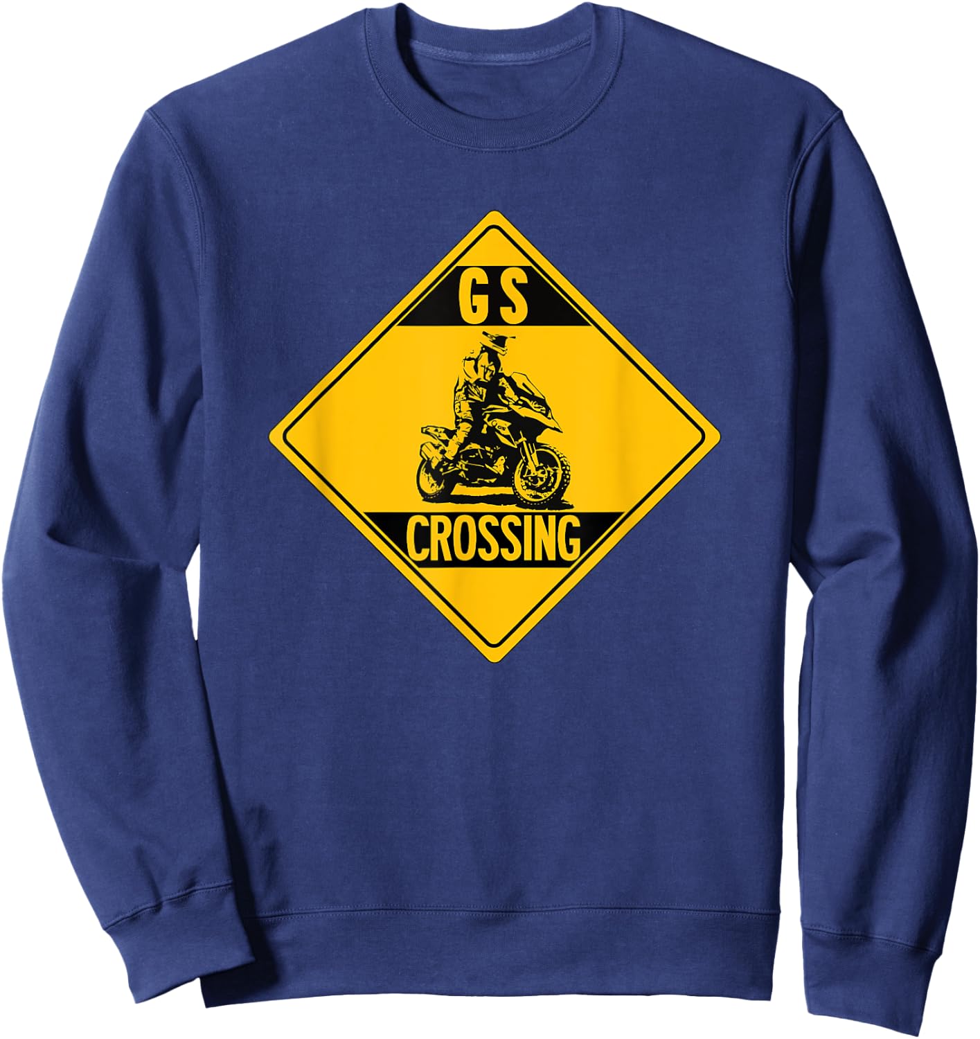 Enduro Motorcycle Designs R1200GS Enduro GS - Men's Black Classic Fit Short Sleeve - Motorcycle Themed - Gift - All Seasons - 1 Count - Size Small Sweatshirt - Sweatshirt | Navy