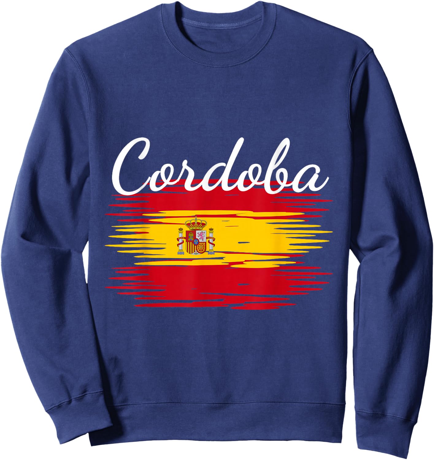 Cordoba Spain Flag Espana Espanol Matching Spanish Sweatshirt - Sweatshirt | Navy