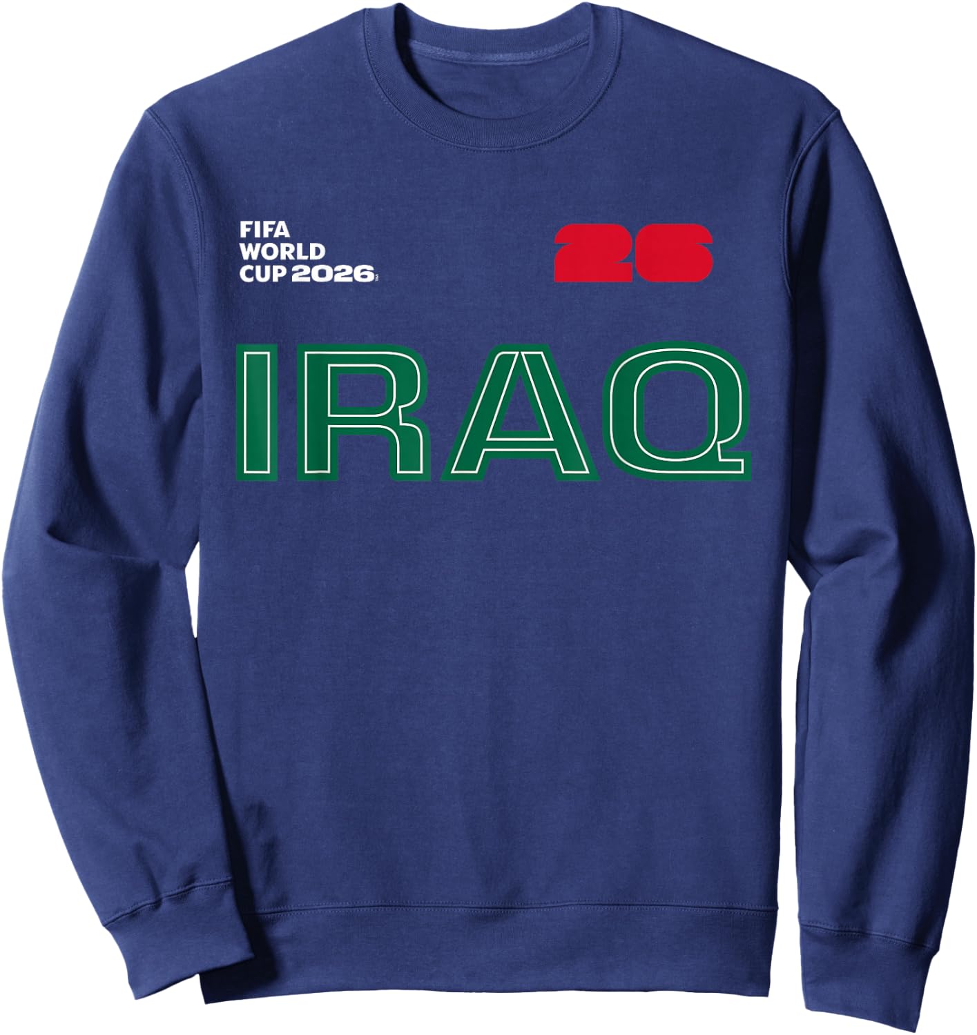 FIFA World CUP26 Iraq Outline Graphic Sweatshirt - Sweatshirt | Navy