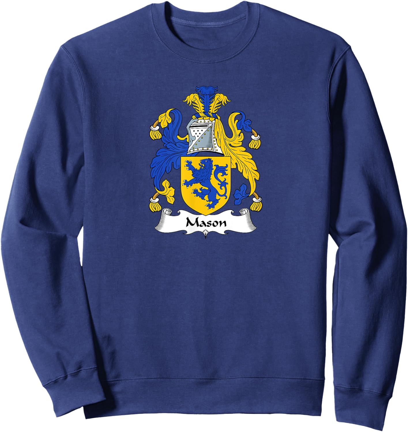 Mason Coat of Arms - Family Crest Sweatshirt - Sweatshirt | Navy