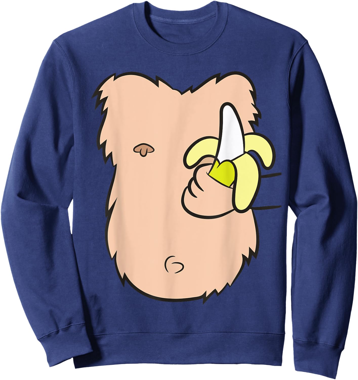 Funny Monkey Costume Gorilla Costume Monkey Sweatshirt - Sweatshirt | Navy