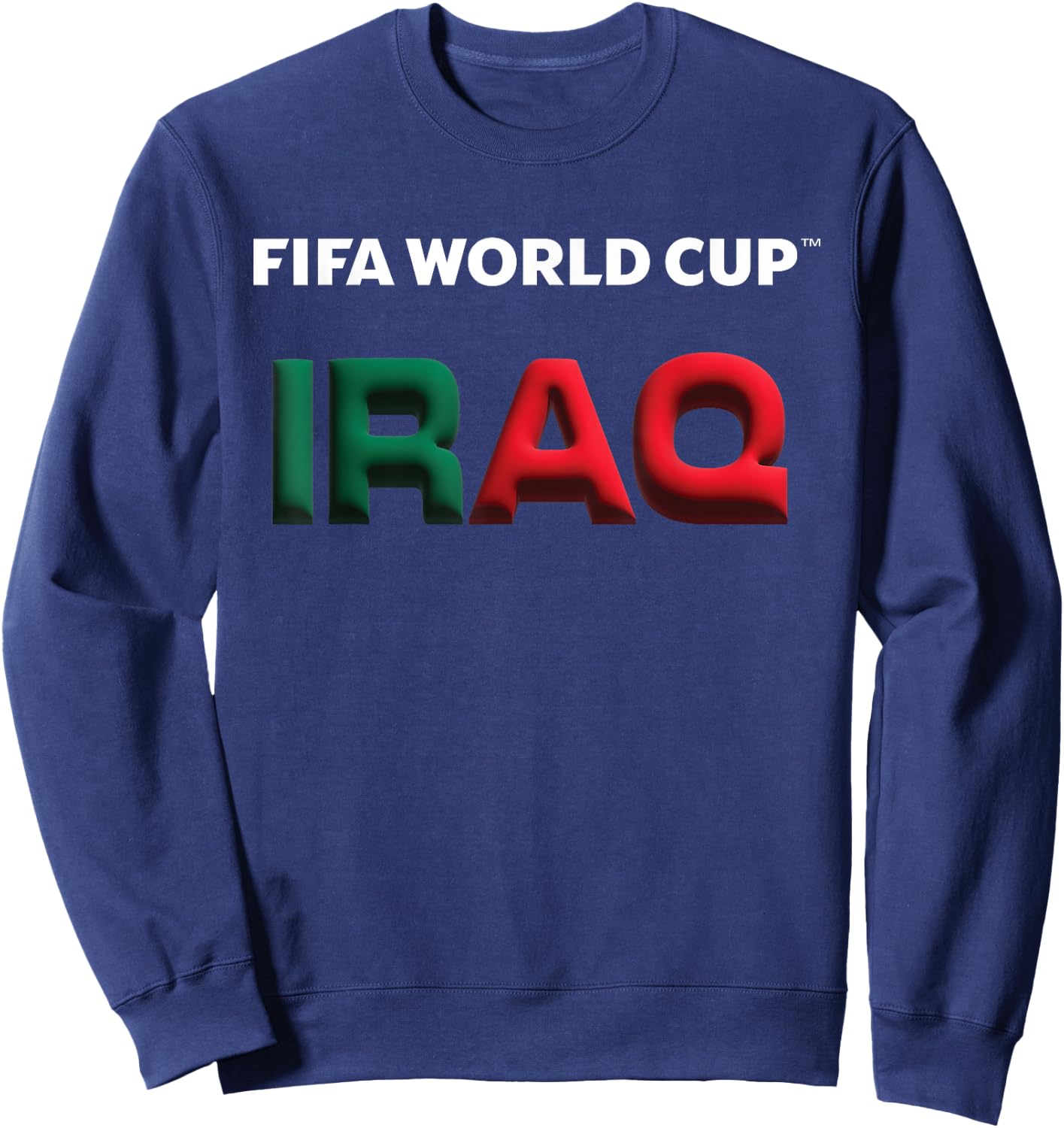 FIFA World CUP26 Iraq Bubble Color Sweatshirt - Sweatshirt | Navy
