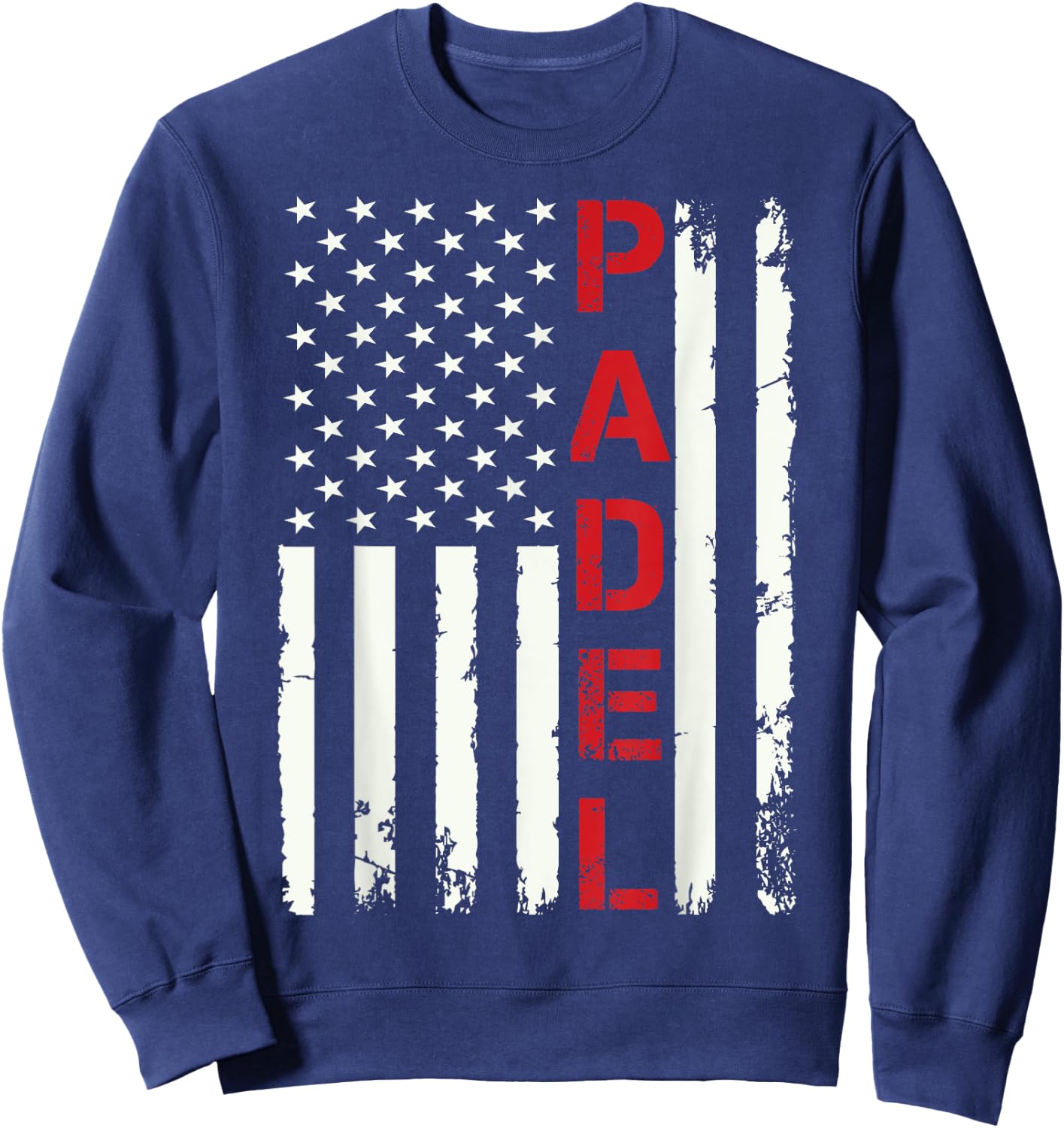 Padel-Shirt USA Flag Padel Player 4th Of July Men Father Day Sweatshirt - Sweatshirt | Navy