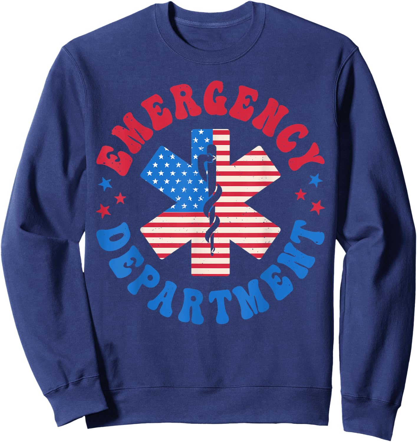 Emergency Department 4th of July Emergency Room Er Nurse Sweatshirt - Sweatshirt | Navy